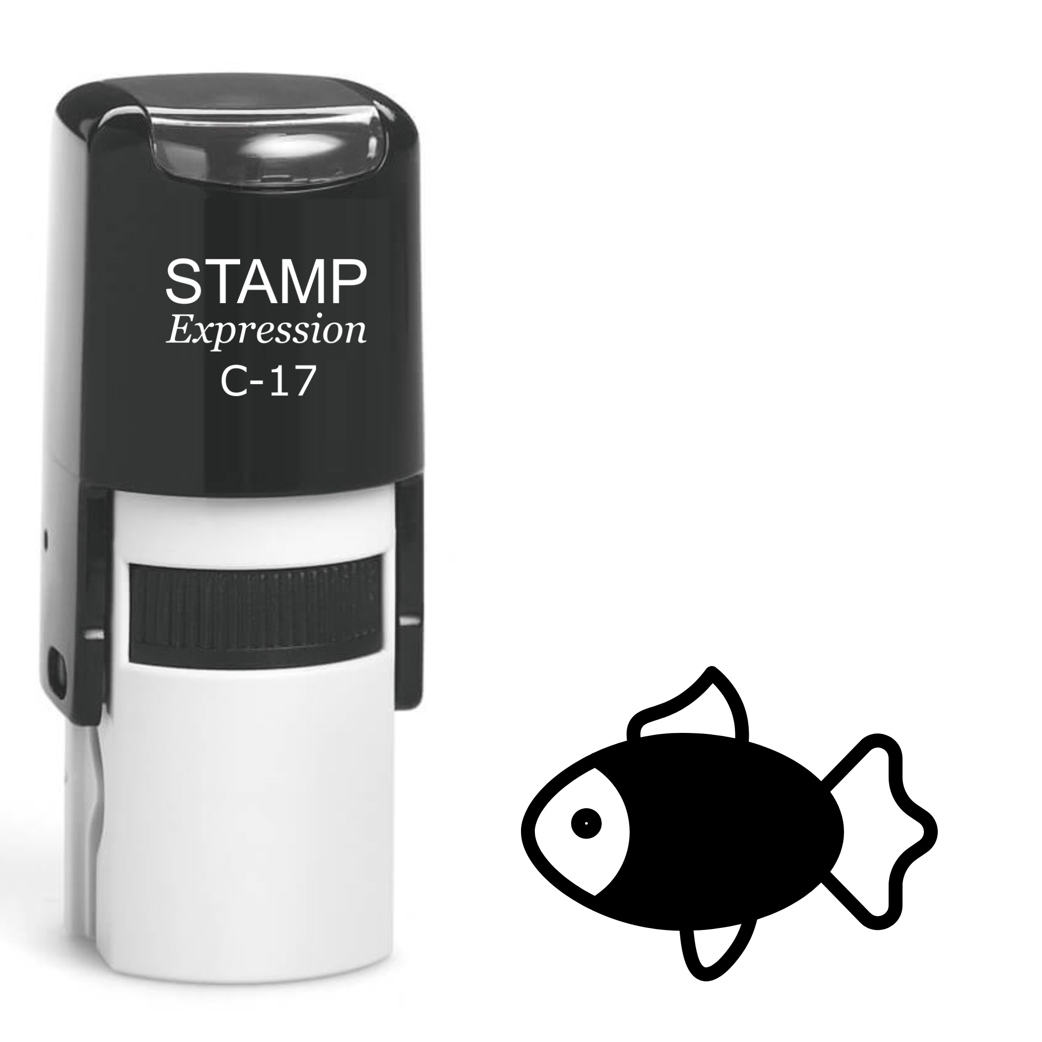 Fish Self Inking Rubber Stamp (SH-61560)