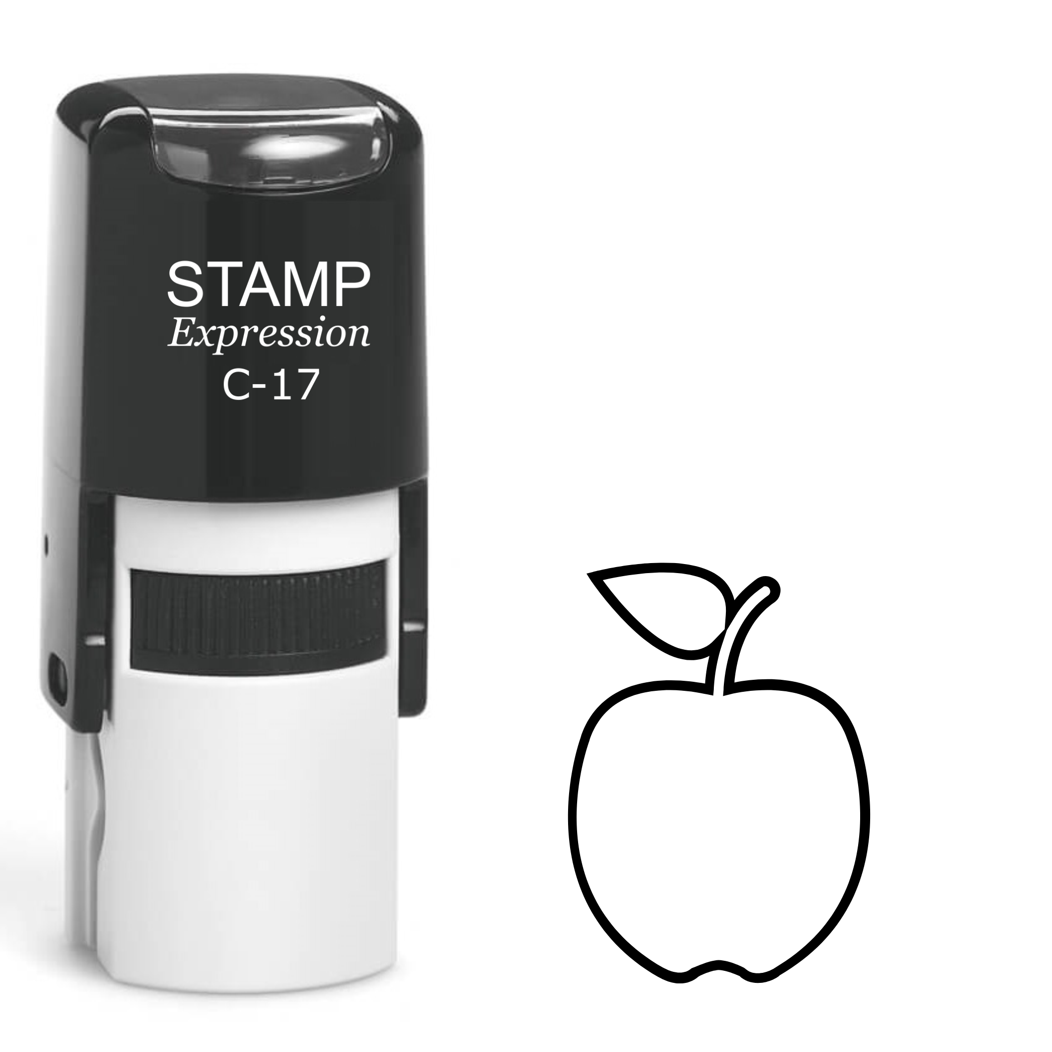 Apple Outline Self Inking Rubber Stamp (SH-61579)