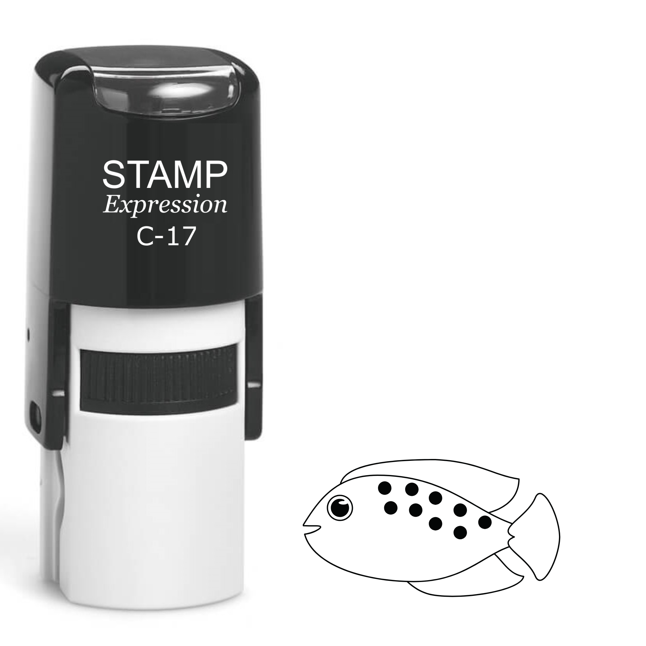 Fish Self Inking Rubber Stamp (SH-61610)