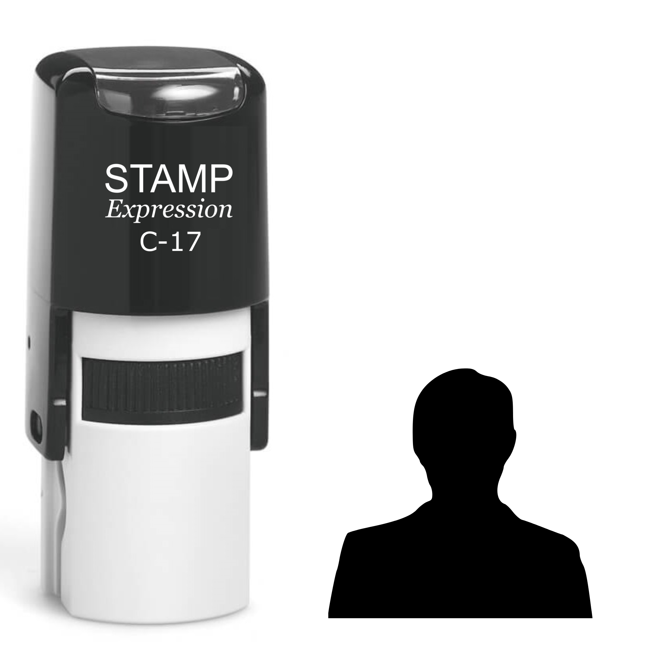 Person Icon Self Inking Rubber Stamp (SH-61613)