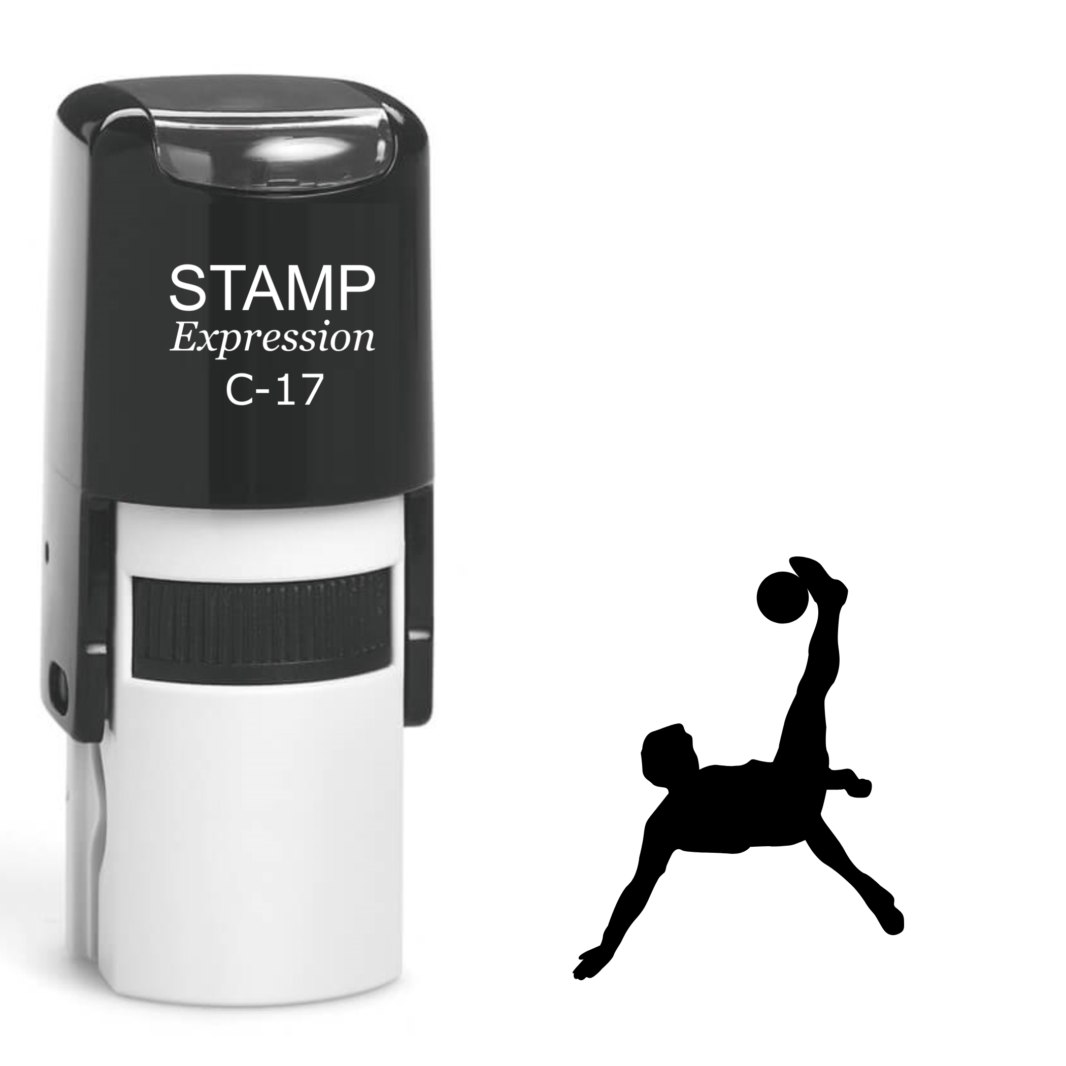Soccer Player Self Inking Rubber Stamp (SH-61672)