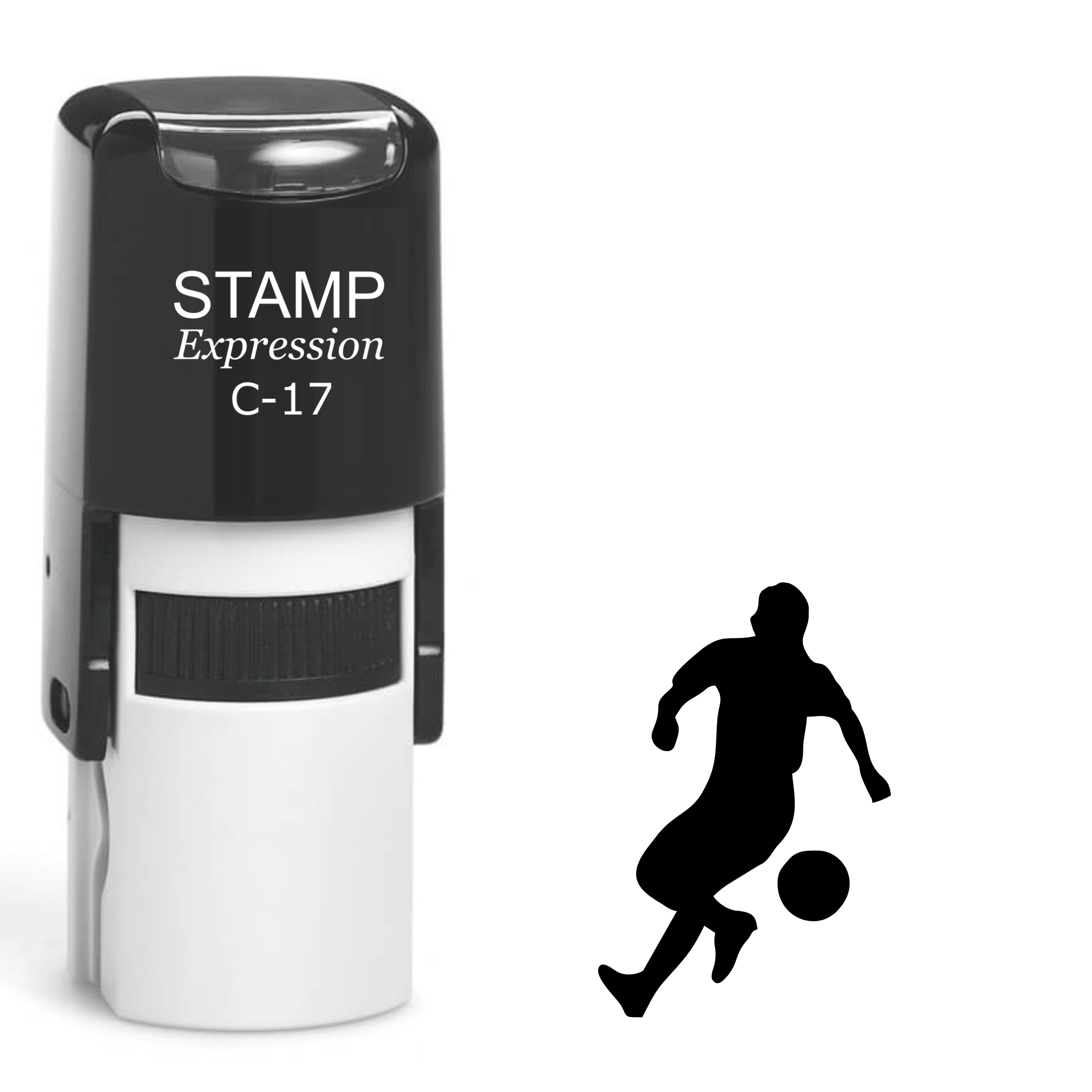 Soccer Player Self Inking Rubber Stamp (SH-61673)