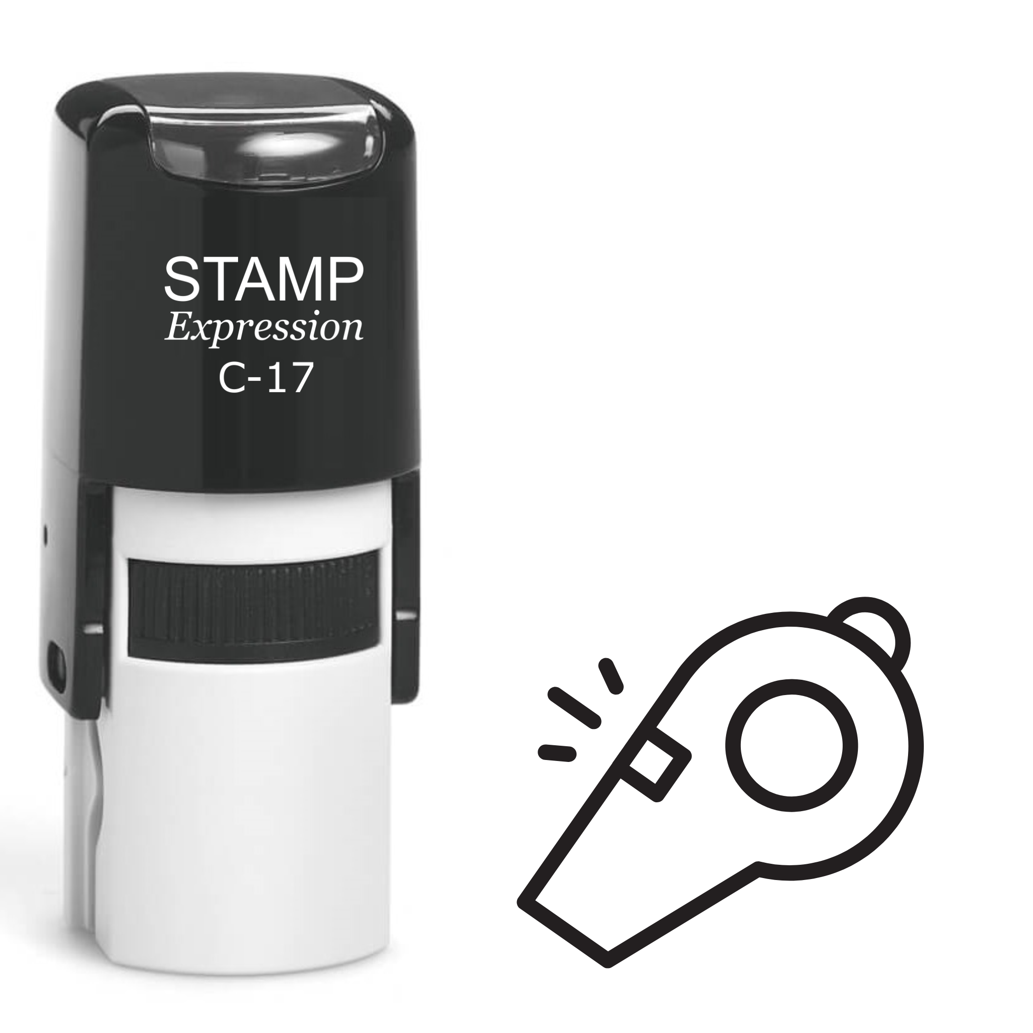 Sports Whistle Self Inking Rubber Stamp (SH-61674)