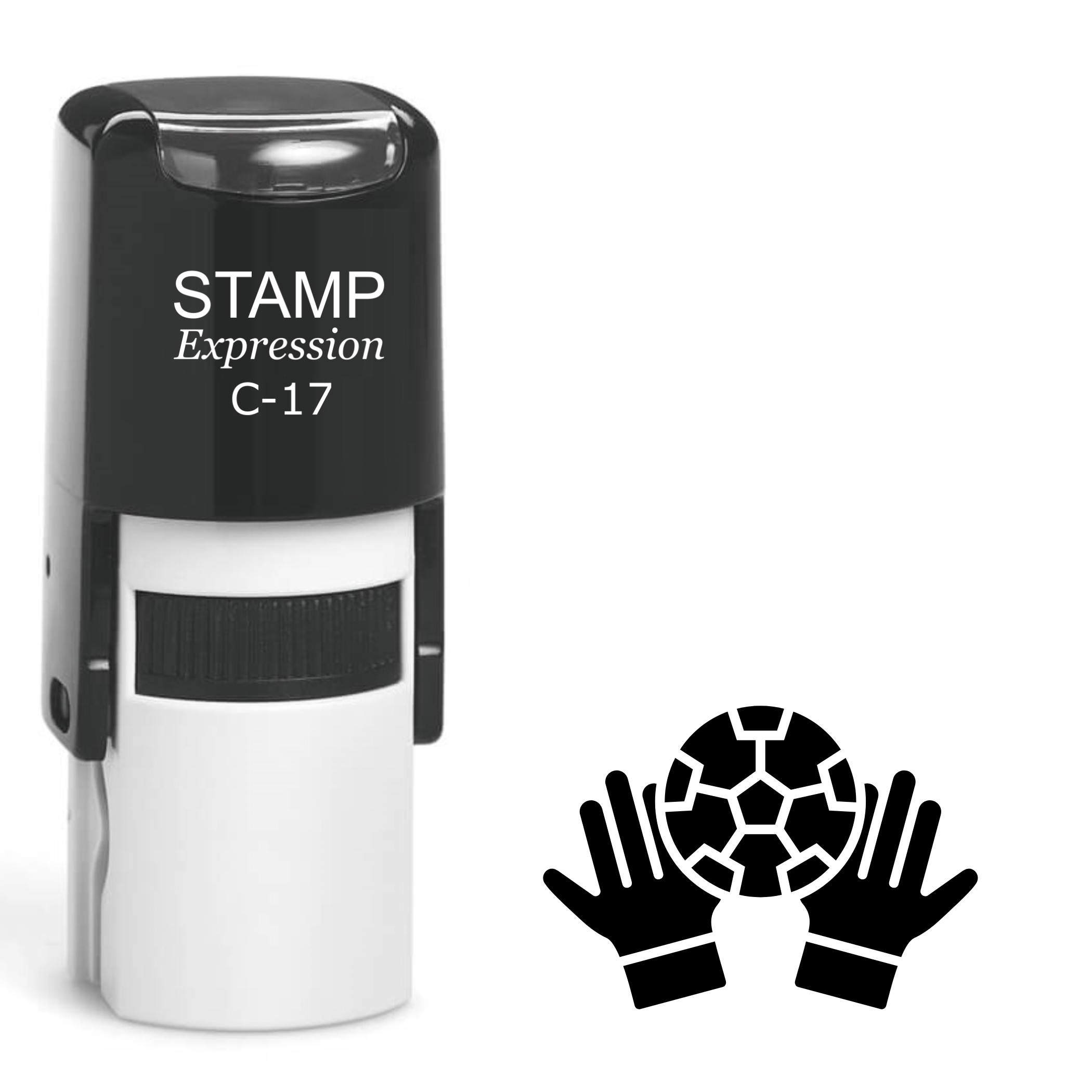 Soccer Ball Self Inking Rubber Stamp (SH-61675)