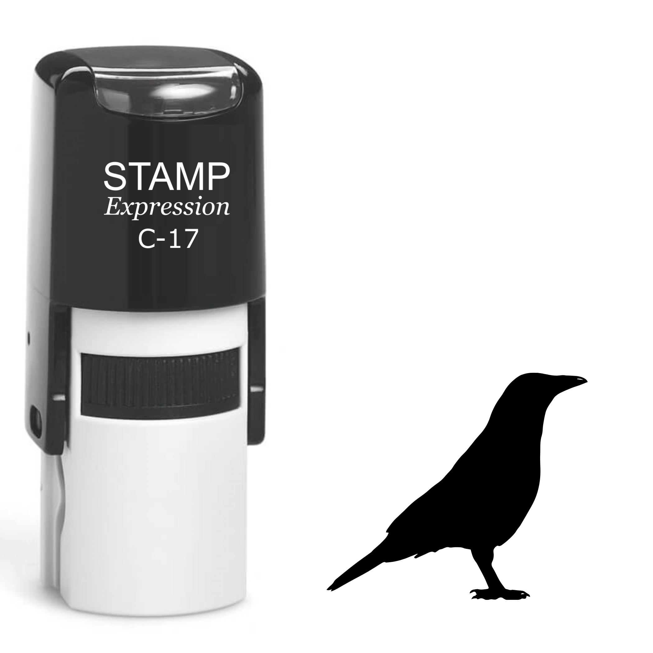 Crow Bird Self Inking Rubber Stamp (SH-61695)