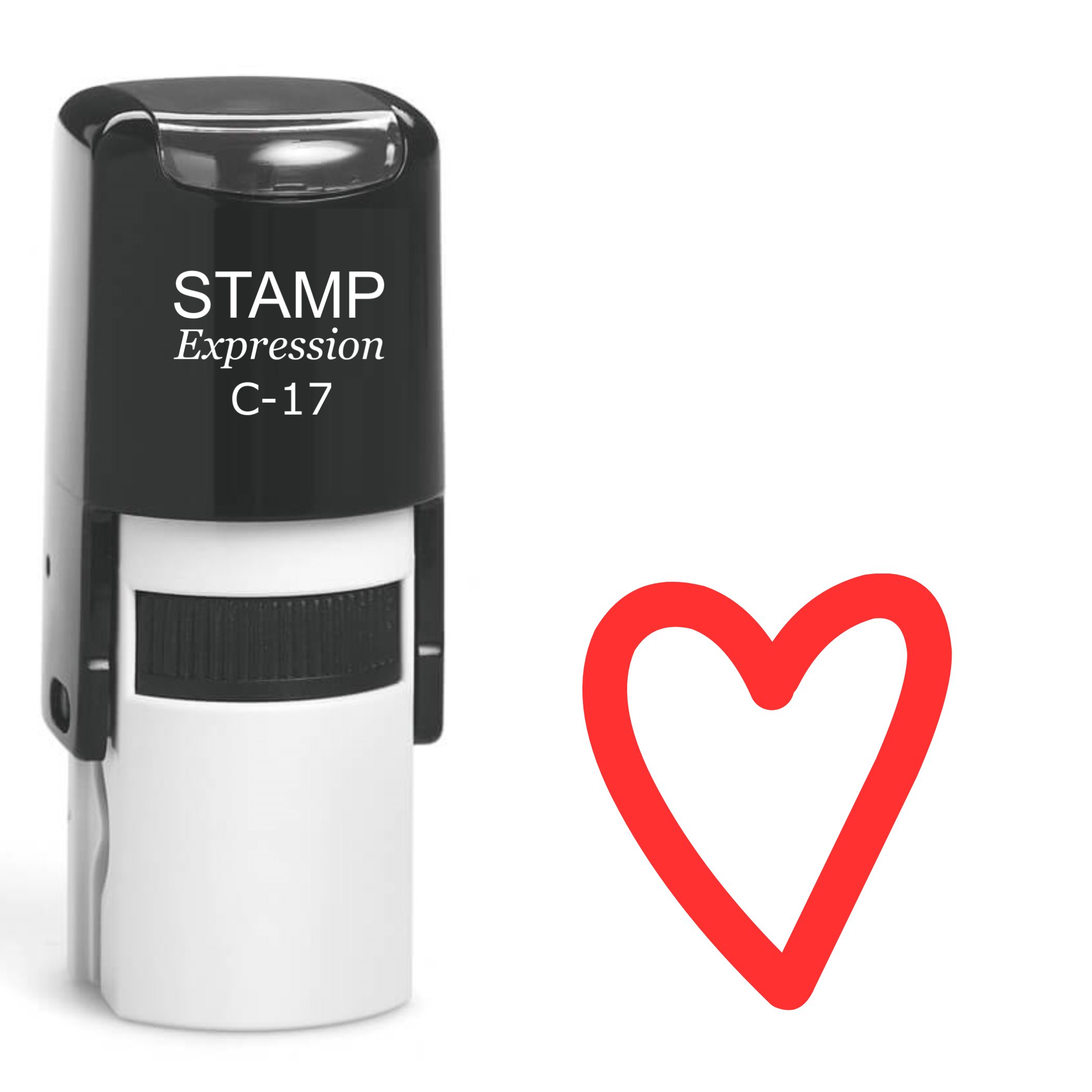Red Heart Self Inking Rubber Stamp (SH-61733)