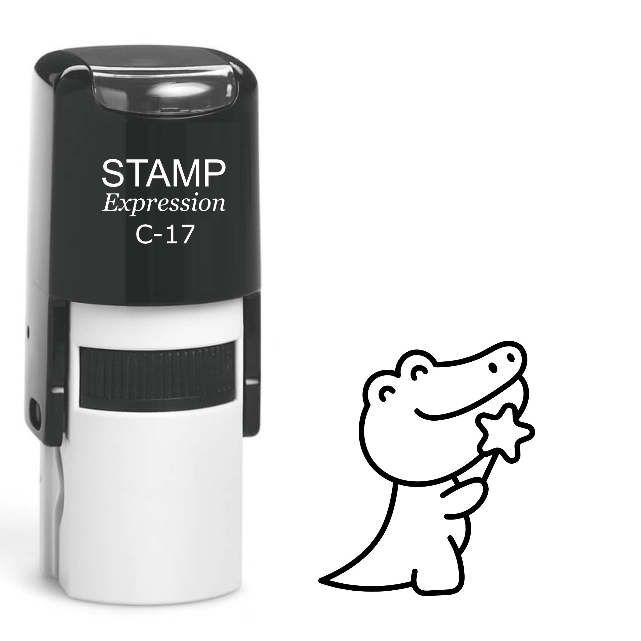 Baby Crocodile Self Inking Rubber Stamp (SH-61742)