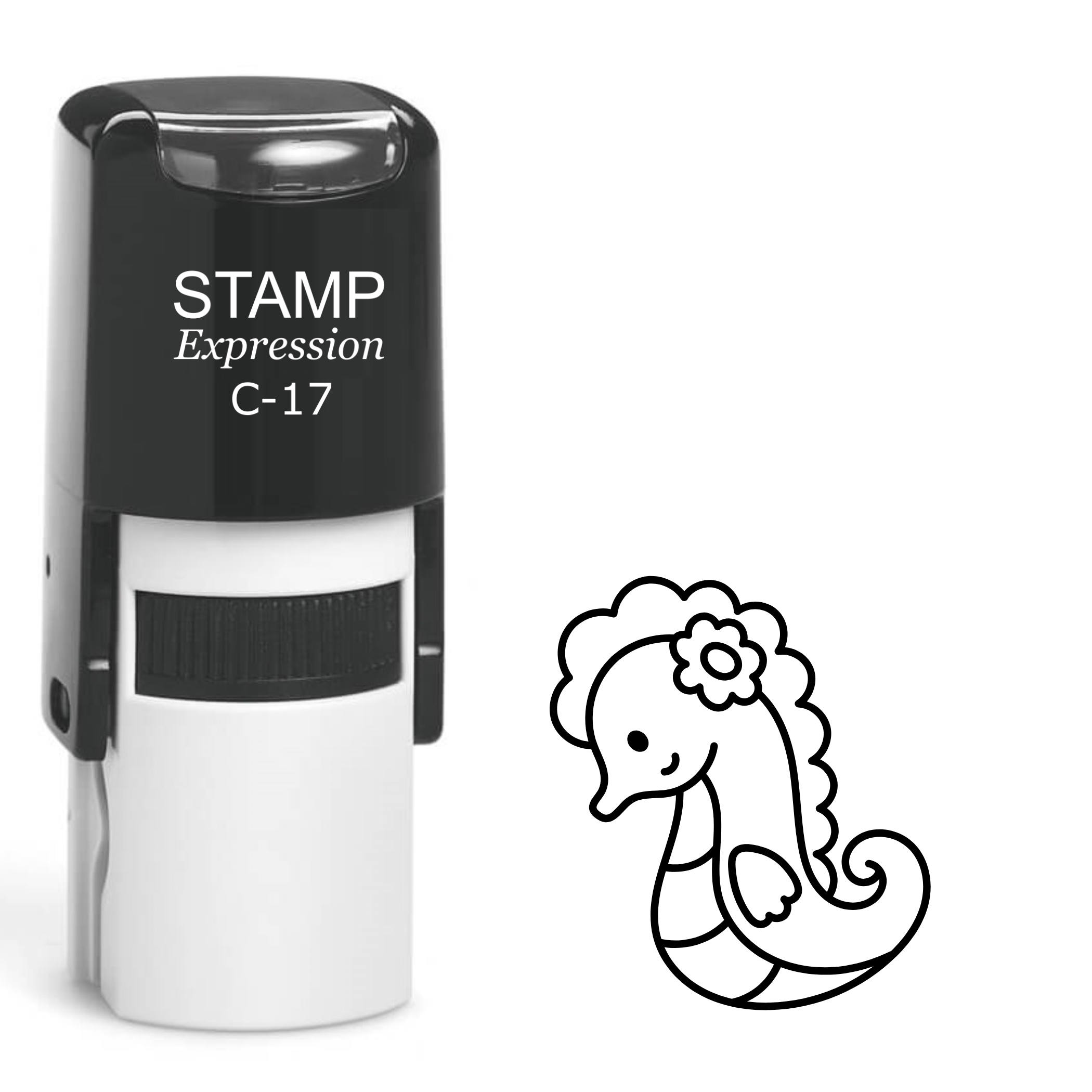 Seahorse Self Inking Rubber Stamp (SH-61746)
