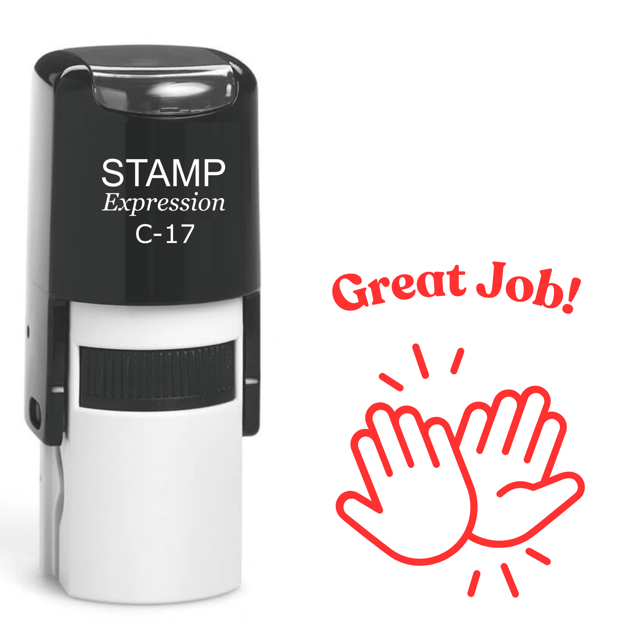 Great Job Clapping Hands School Teacher Self Inking Rubber Stamp (SH-61766)