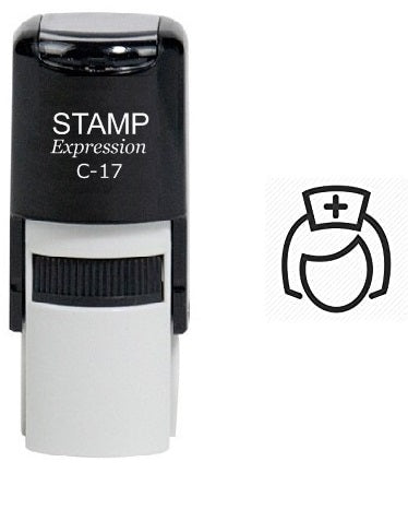 Female Nurse Medical Self Self Inking Rubber Stamp (SH-6177)