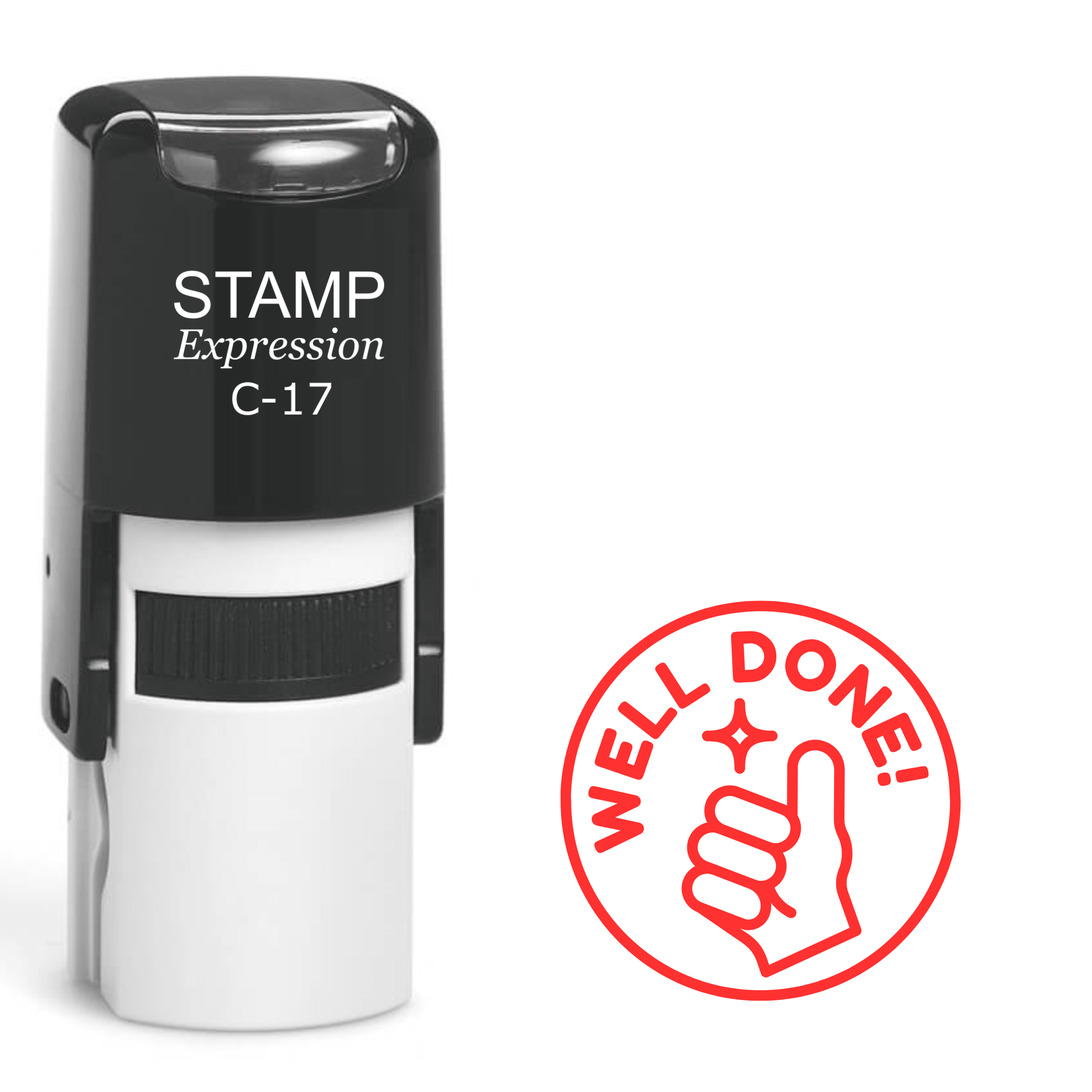 Well Done Thumb Up School Teacher Self Inking Rubber Stamp (SH-61774)