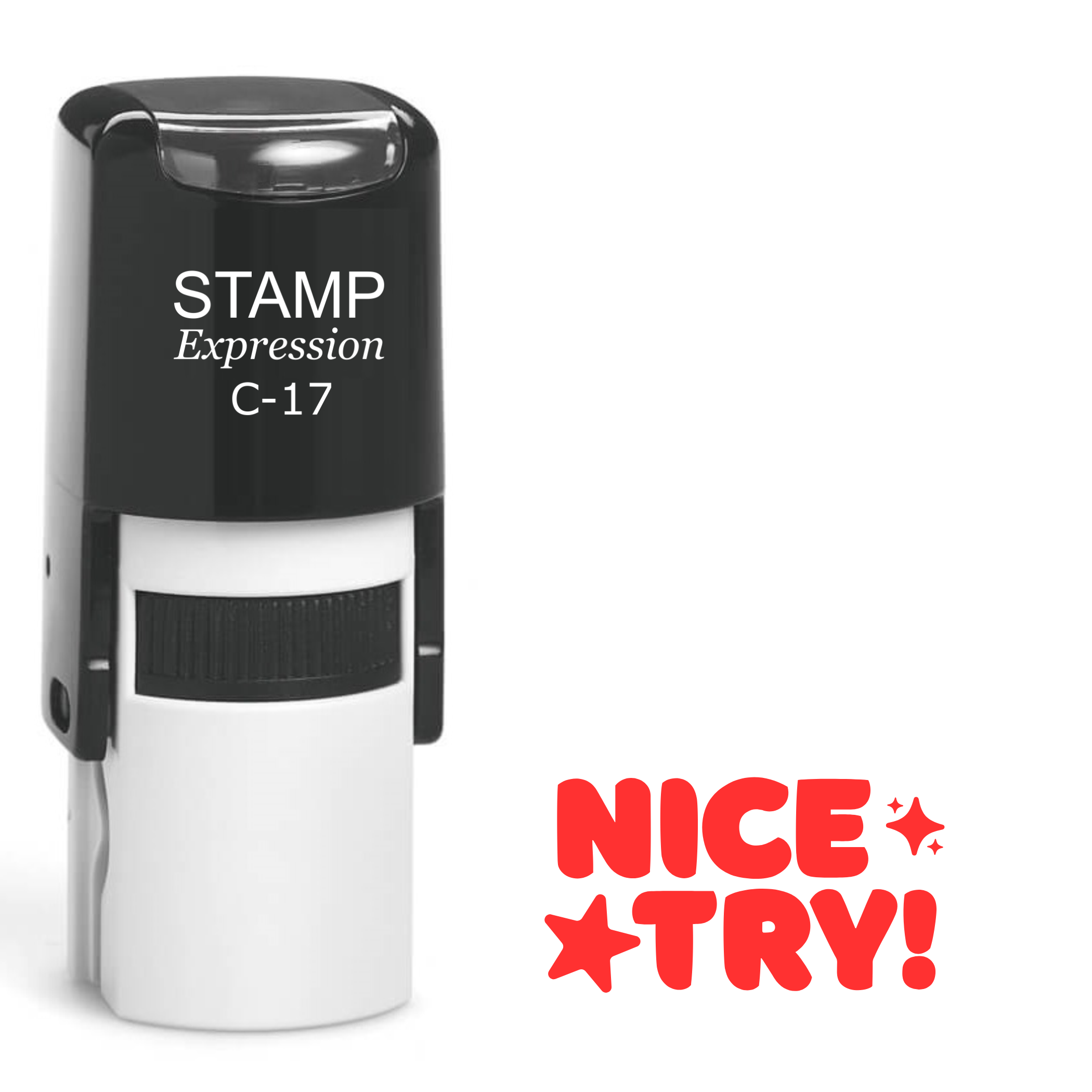 Nice Try School Teacher Self Inking Rubber Stamp (SH-61808)