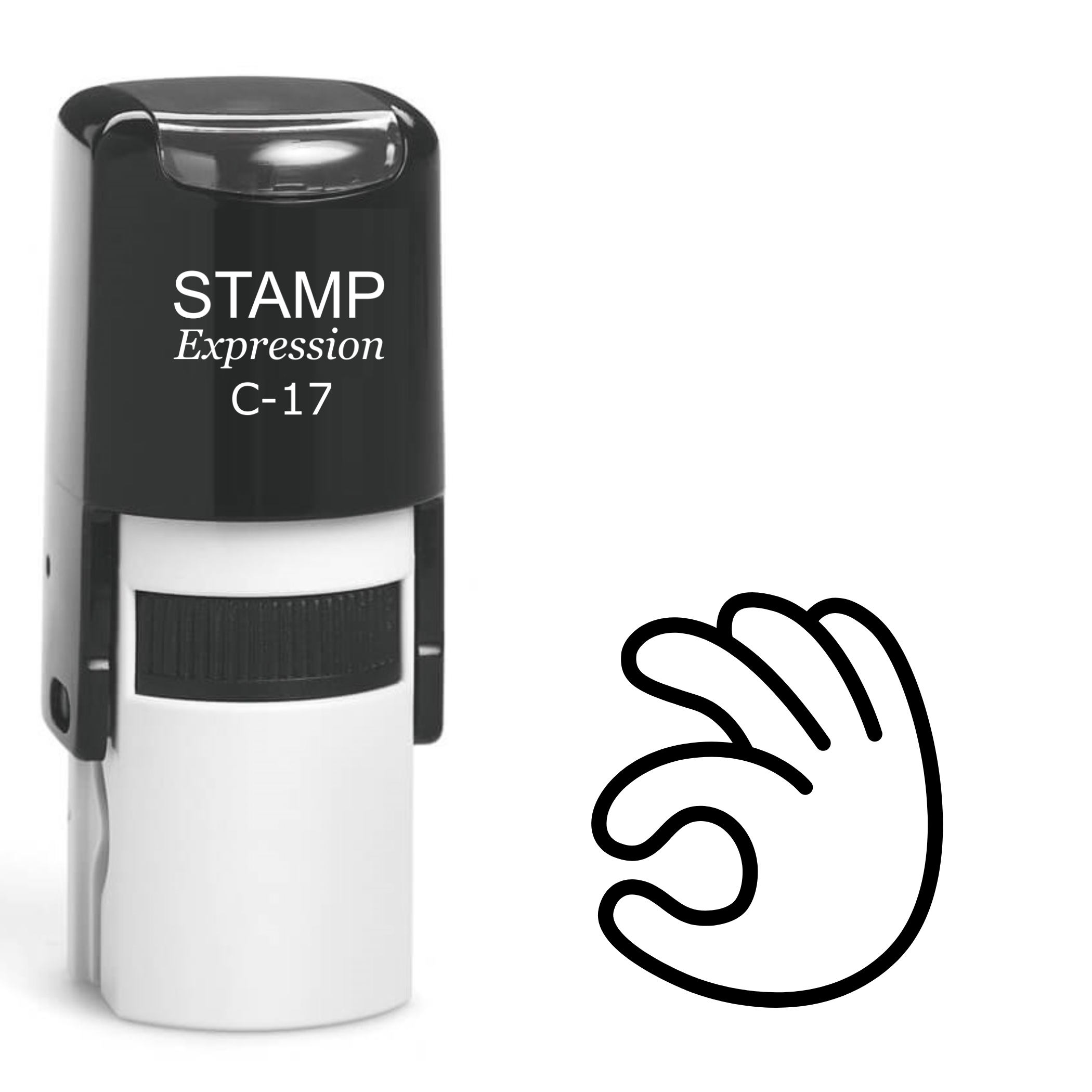 OK Hand Self Inking Rubber Stamp (SH-61854)