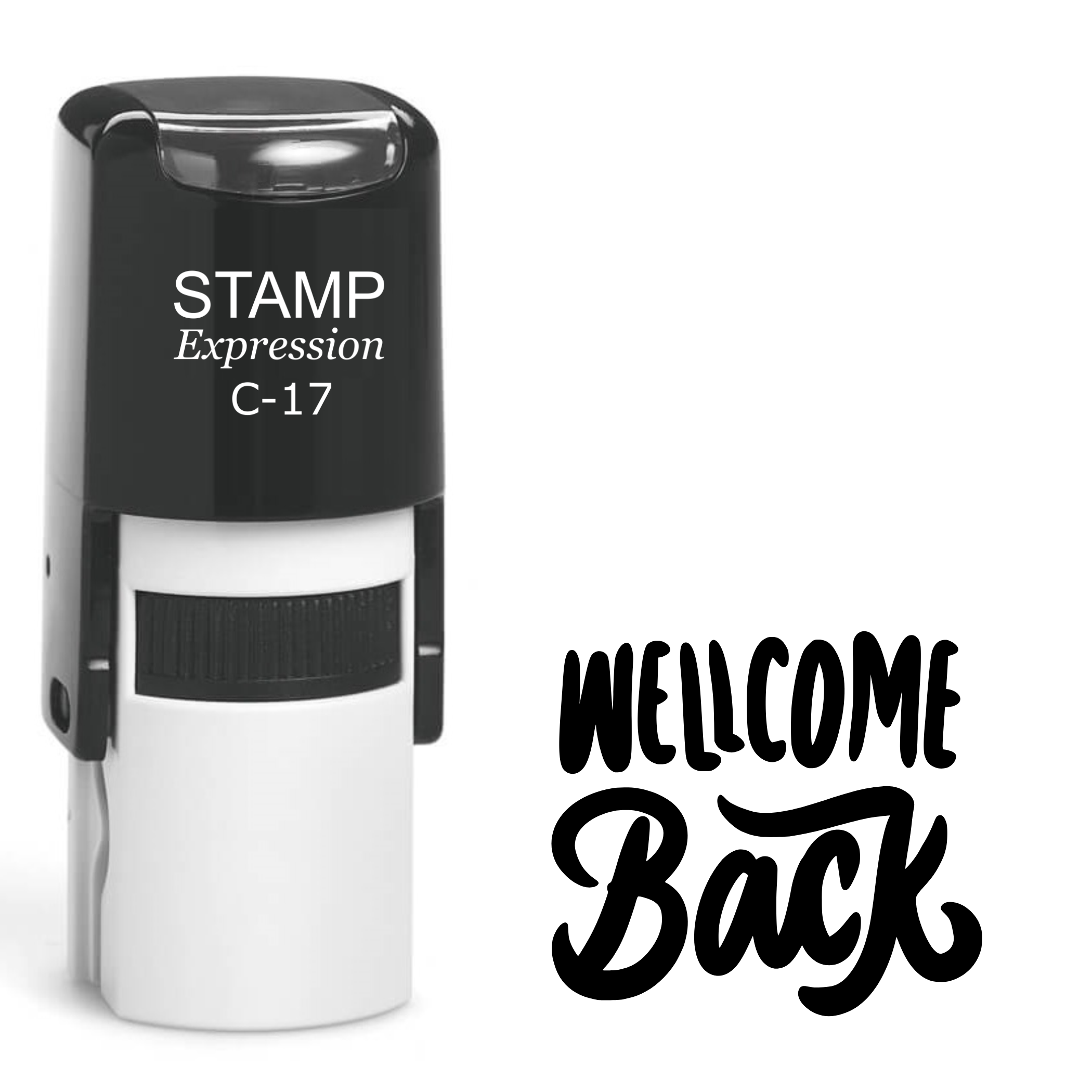 Welcome Back Self Inking Rubber Stamp (SH-61864)