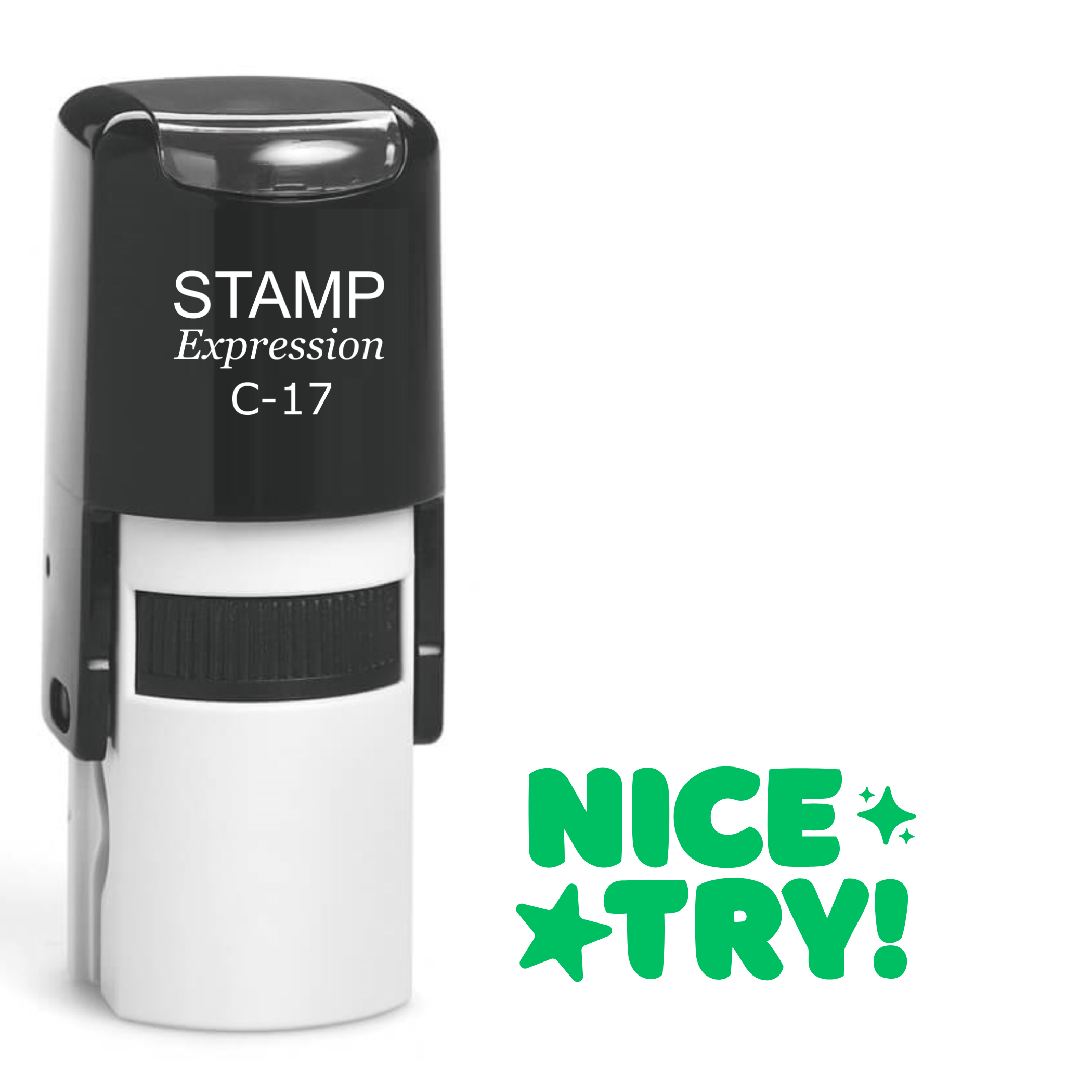 Nice Try School Teacher Self Inking Rubber Stamp (SH-61906)
