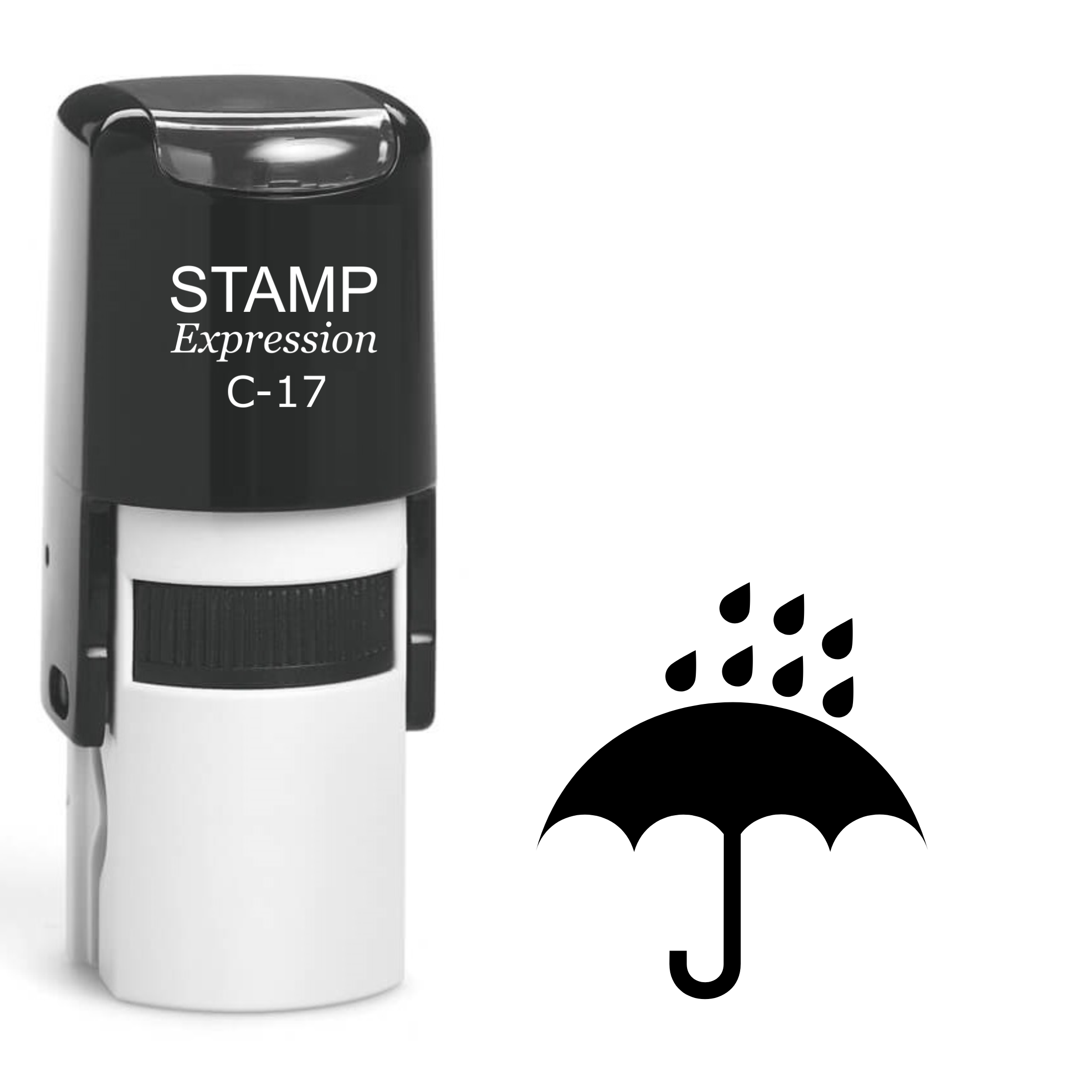 Umbrella And Rain Self Inking Rubber Stamp (SH-61909)