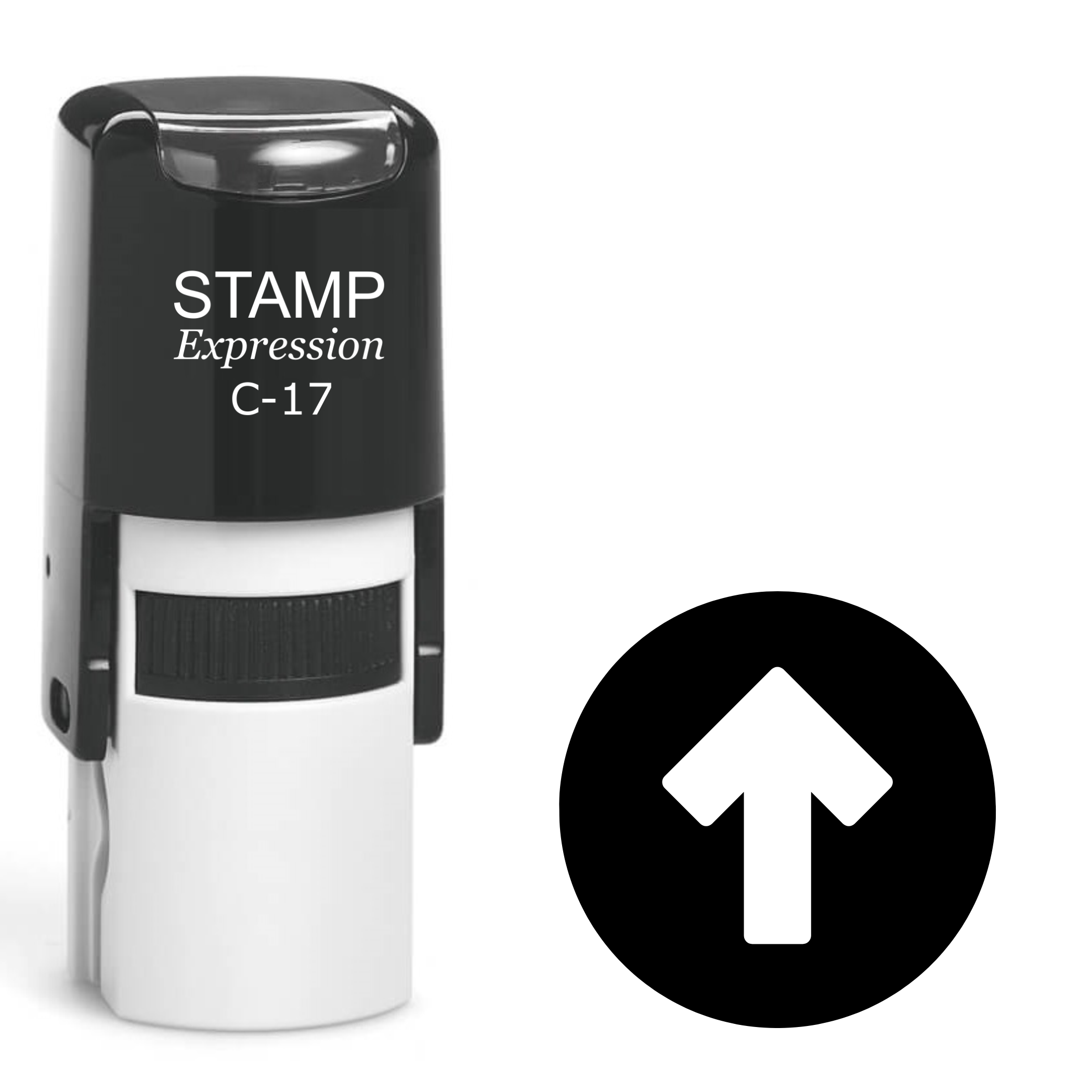 Arrow Up In The Circle Self Inking Rubber Stamp (SH-61913)