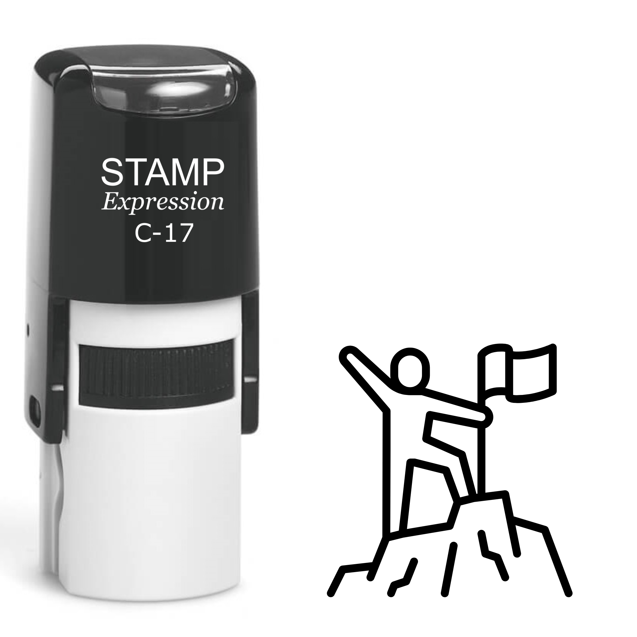 On Top Of The Mountain Self Inking Rubber Stamp (SH-61915)