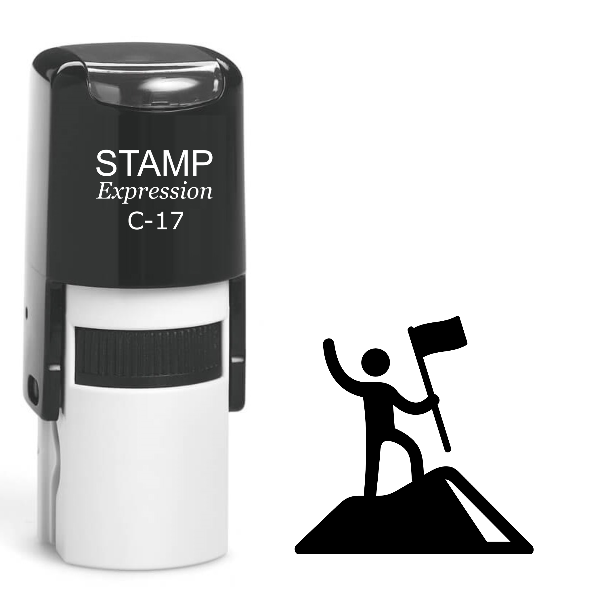 On Top Of The Mountain Self Inking Rubber Stamp (SH-61916)