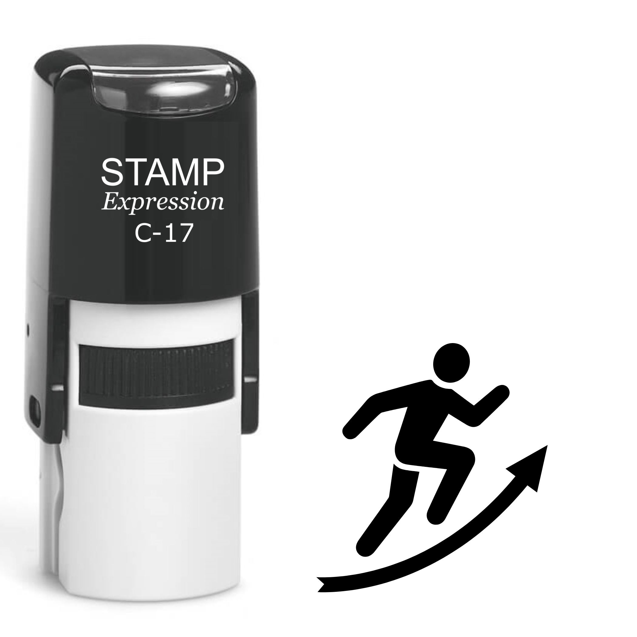Man Climbing Up Self Inking Rubber Stamp (SH-61919)