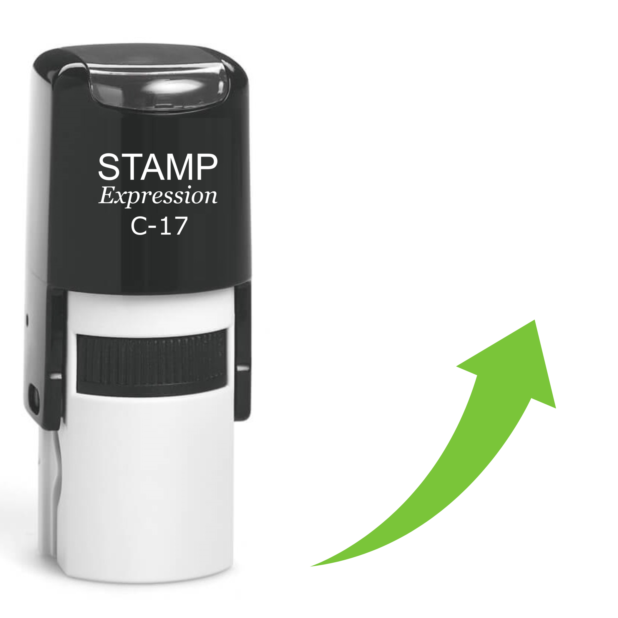 Green Arrow Up Self Inking Rubber Stamp (SH-61920)