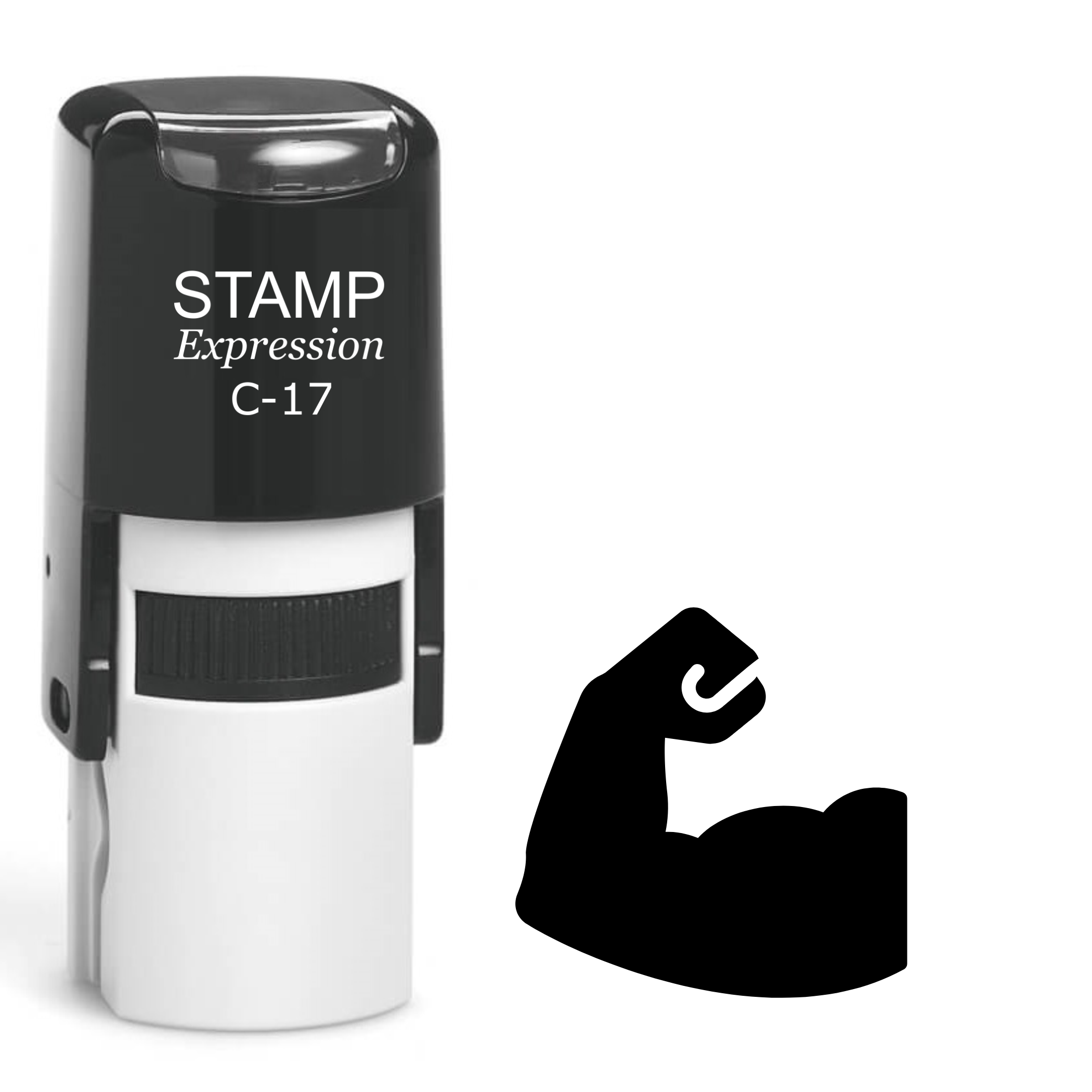 Muscular Arm Self Inking Rubber Stamp (SH-61926)