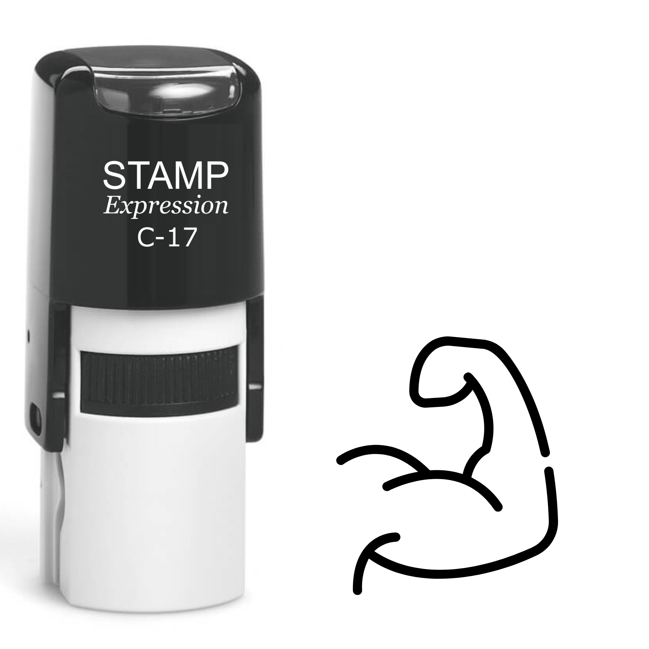 Muscular Arm Self Inking Rubber Stamp (SH-61933)