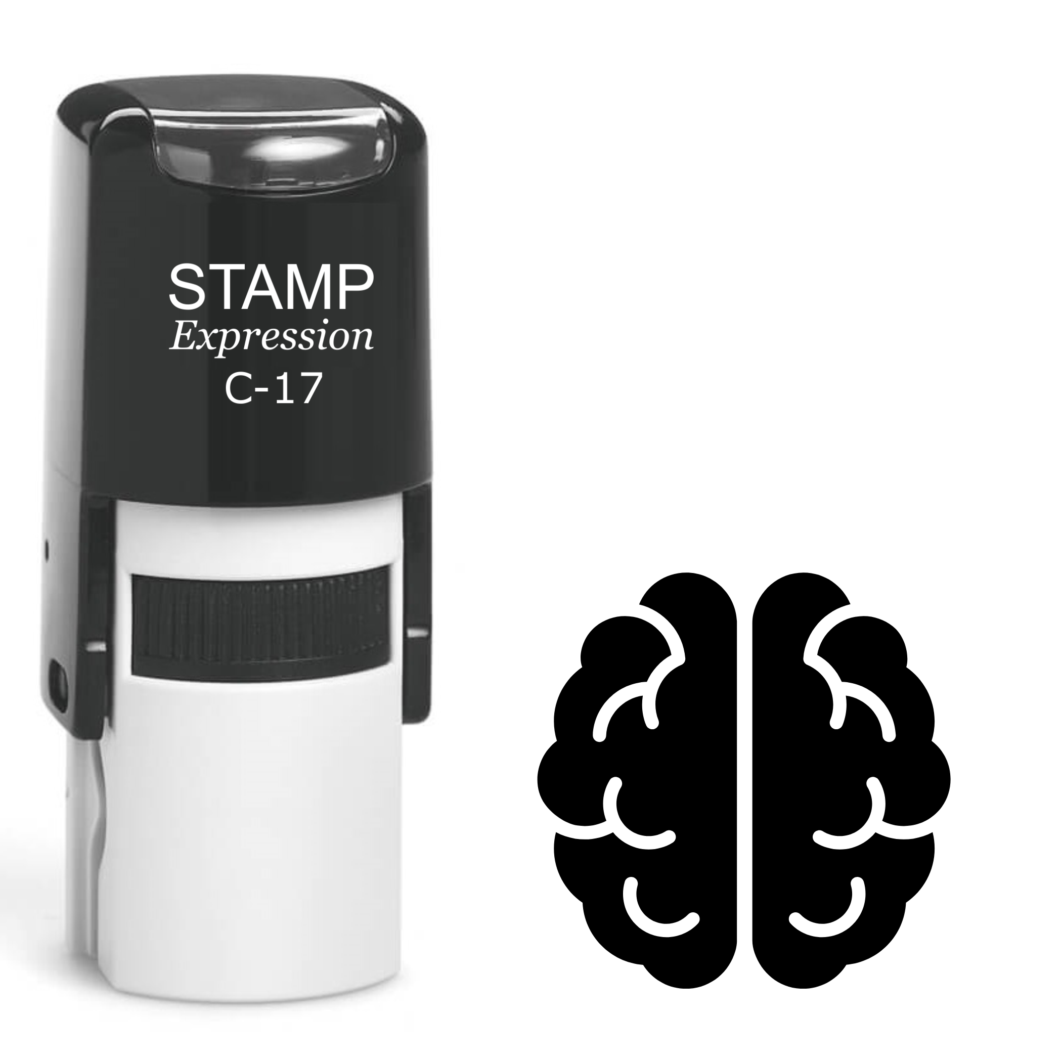 Brain Self Inking Rubber Stamp (SH-61936)