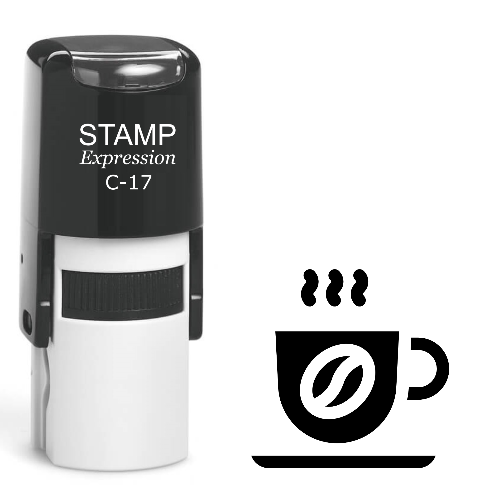 Coffee Cup Self Inking Rubber Stamp (SH-61937)