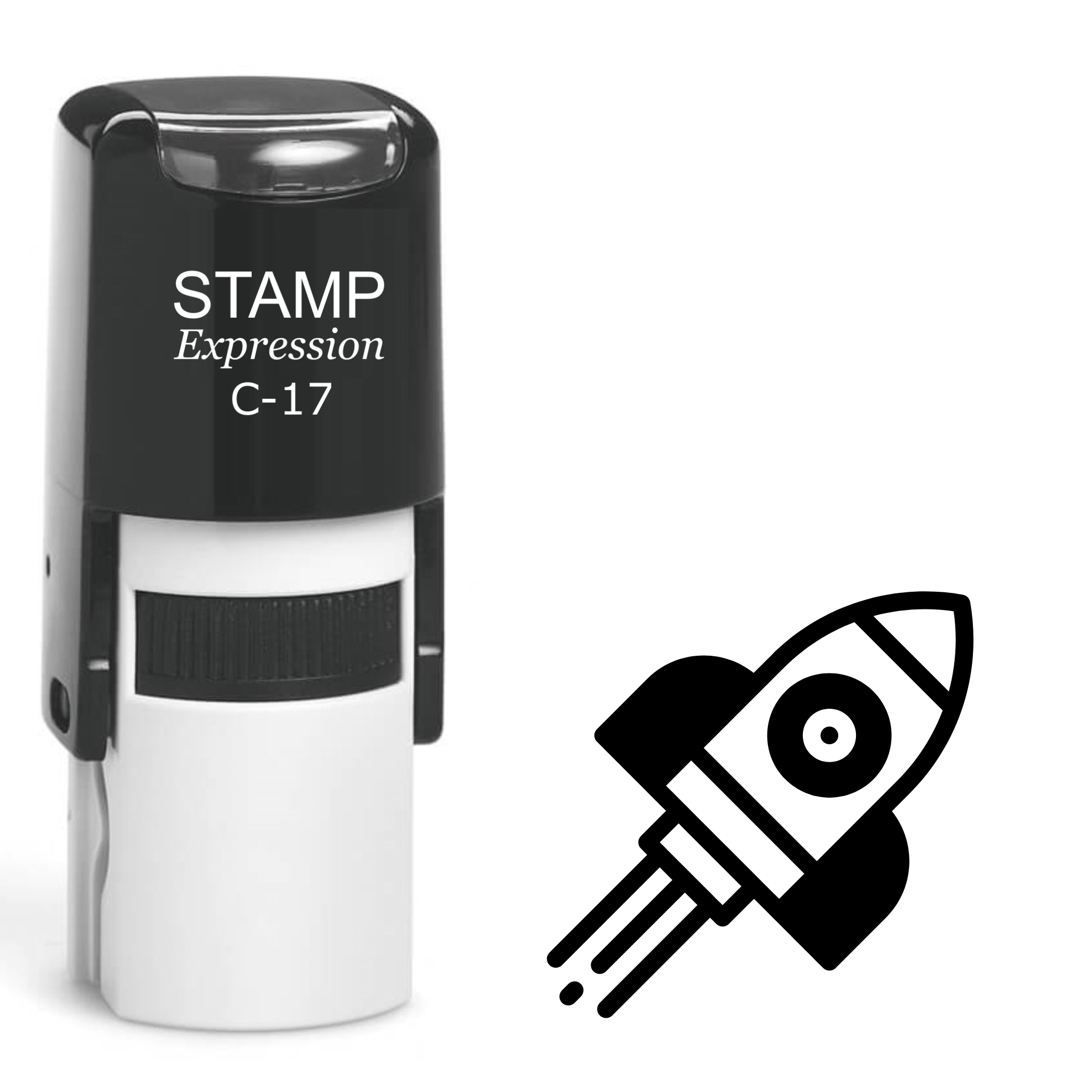 Rocket Self Inking Rubber Stamp (SH-61939)