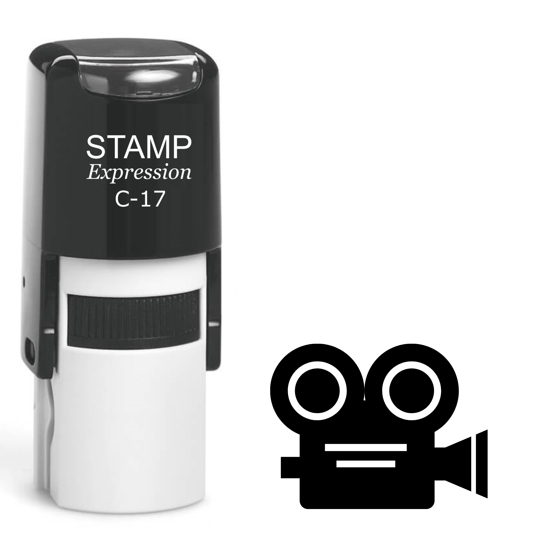 Video Camera Self Inking Rubber Stamp (SH-61940)