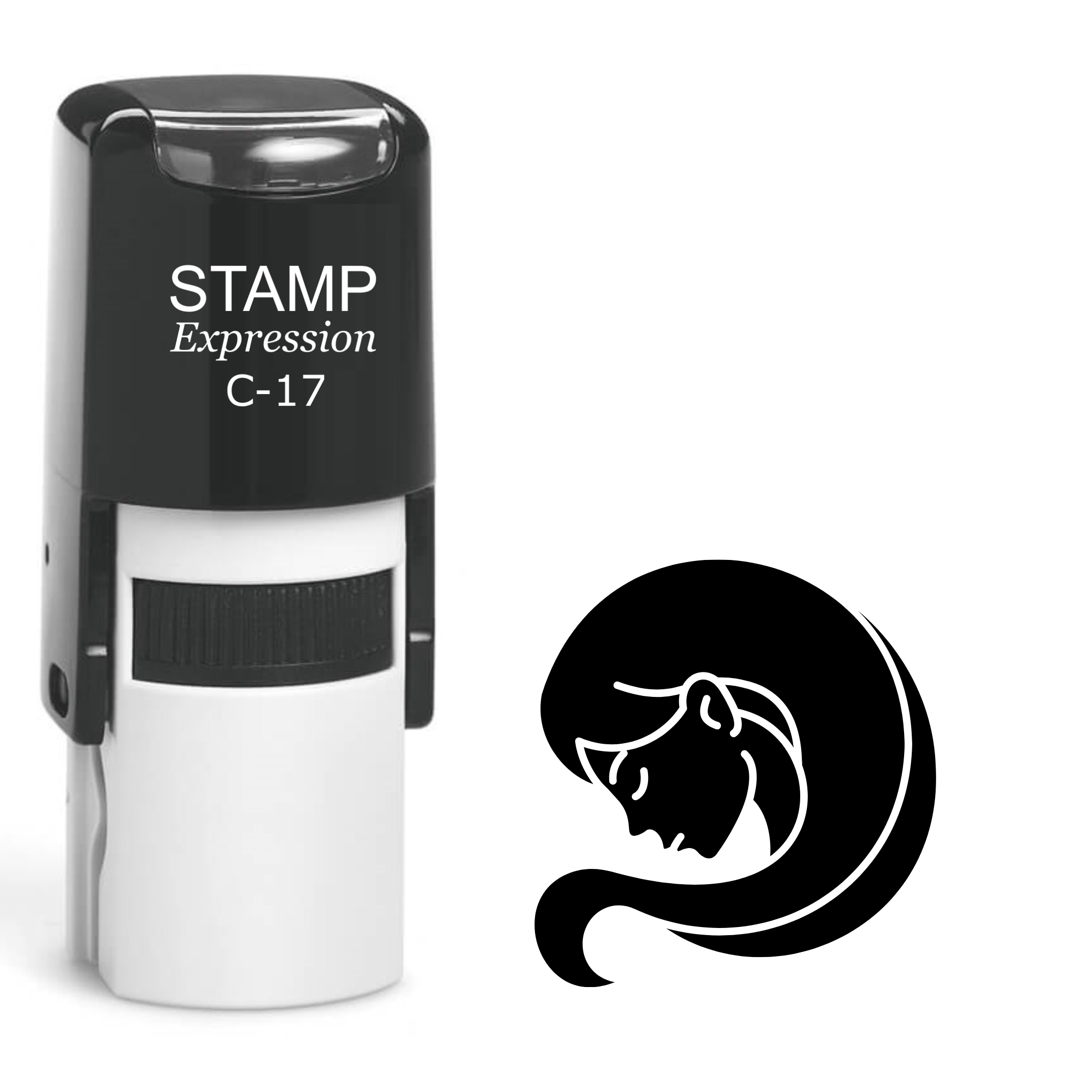 Virgo Zodiac Sign Self Inking Rubber Stamp (SH-61947)