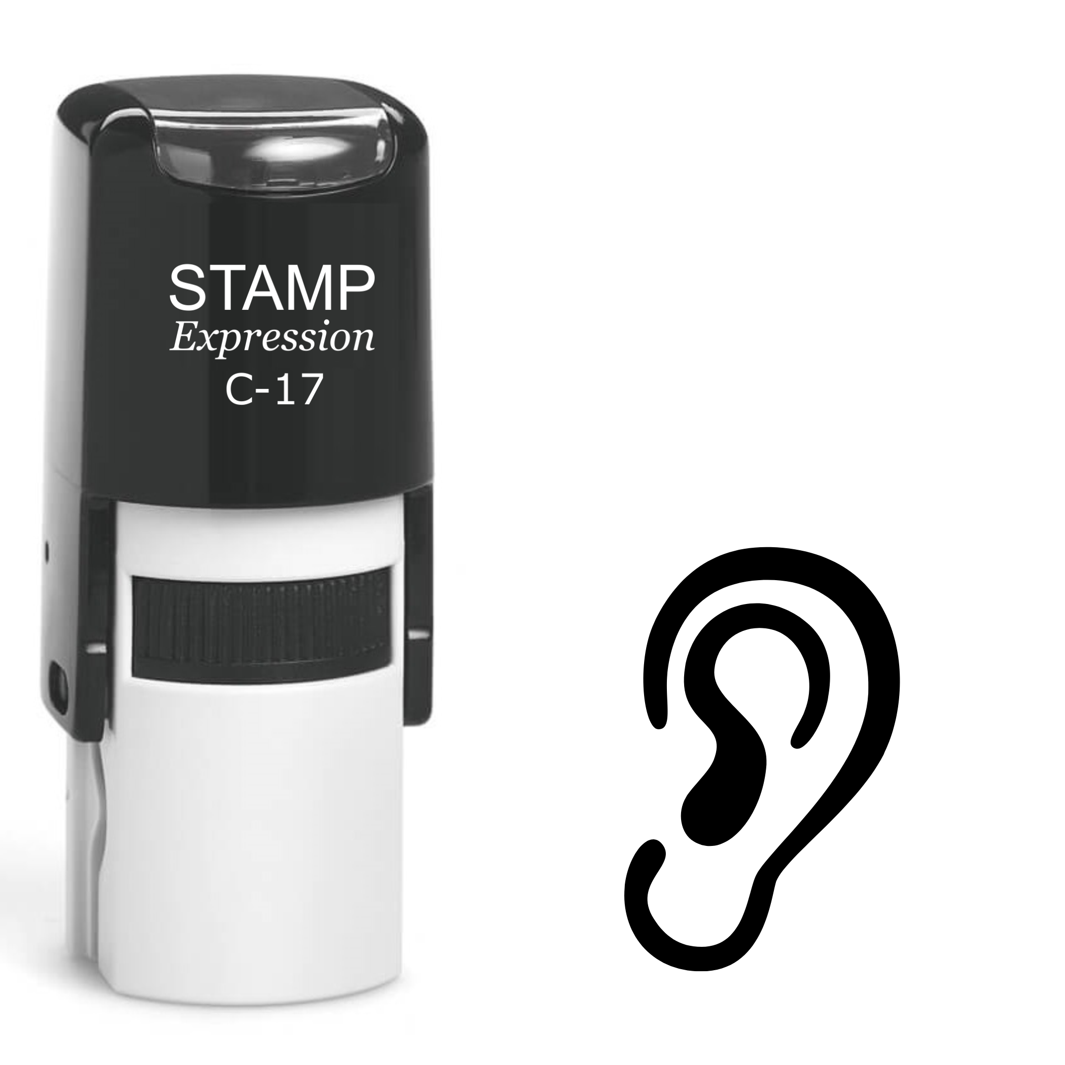 Ear Self Inking Rubber Stamp (SH-61970)