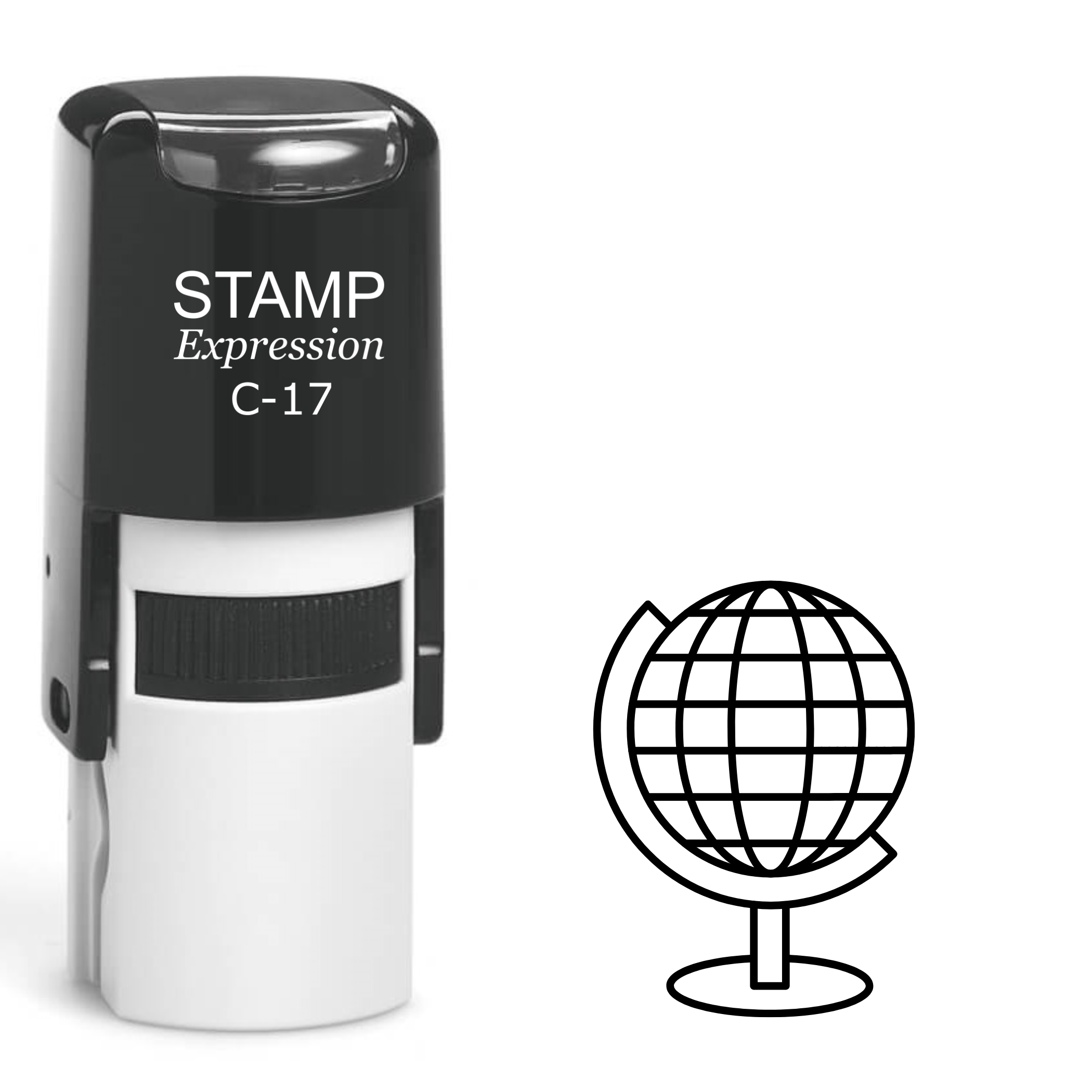 Globe Self Inking Rubber Stamp (SH-61974)