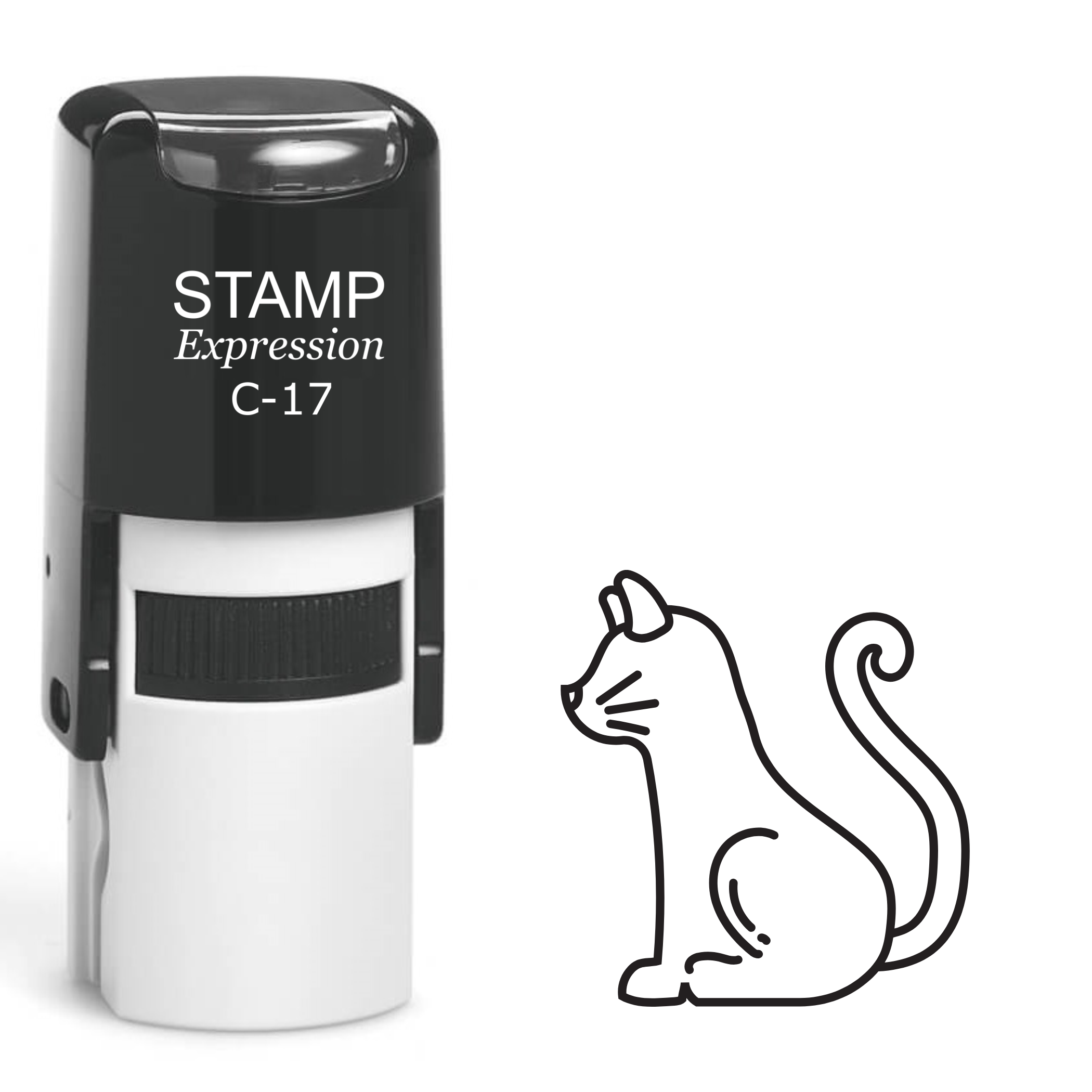 Cat Self Inking Rubber Stamp (SH-61981)