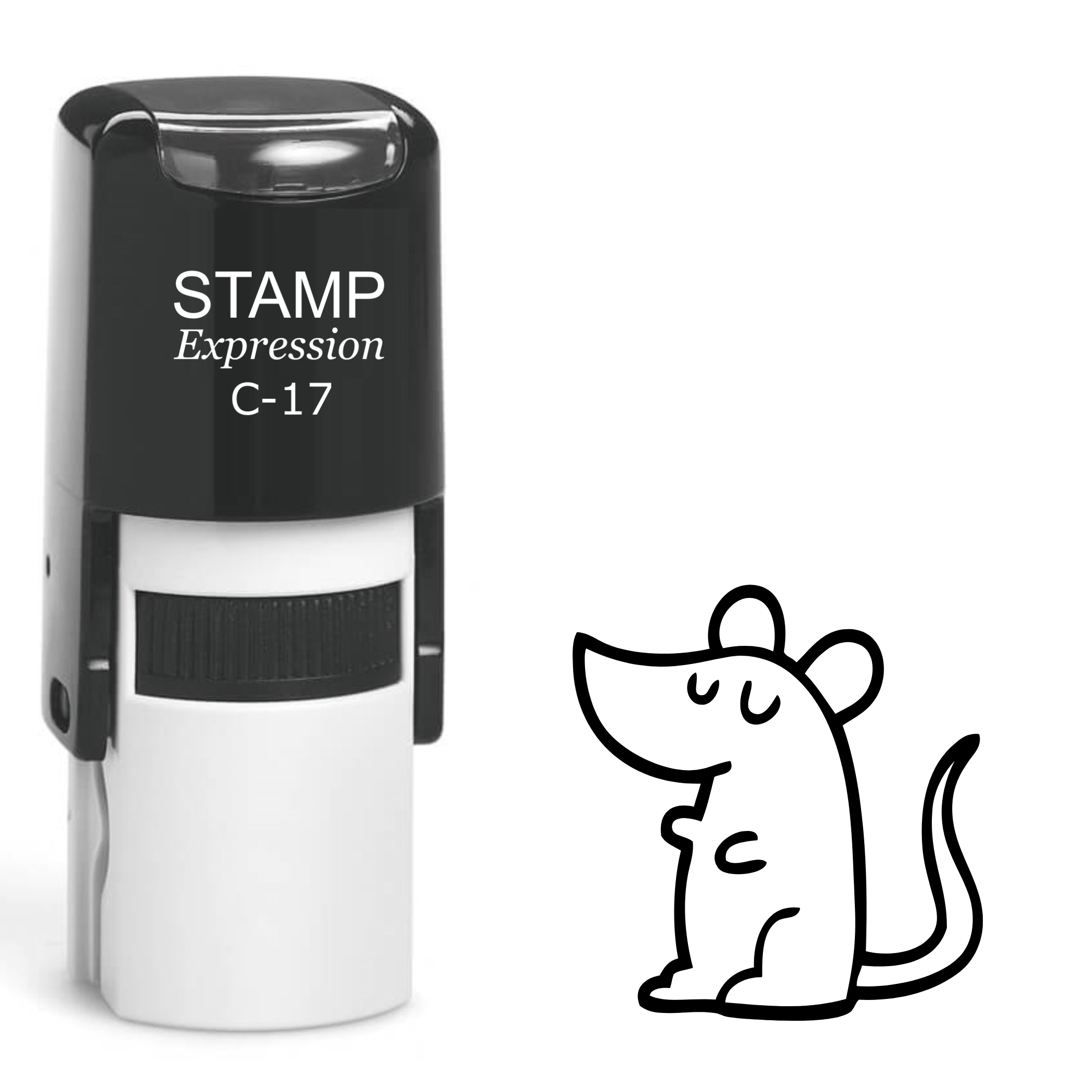 Mouse Self Inking Rubber Stamp (SH-61986)