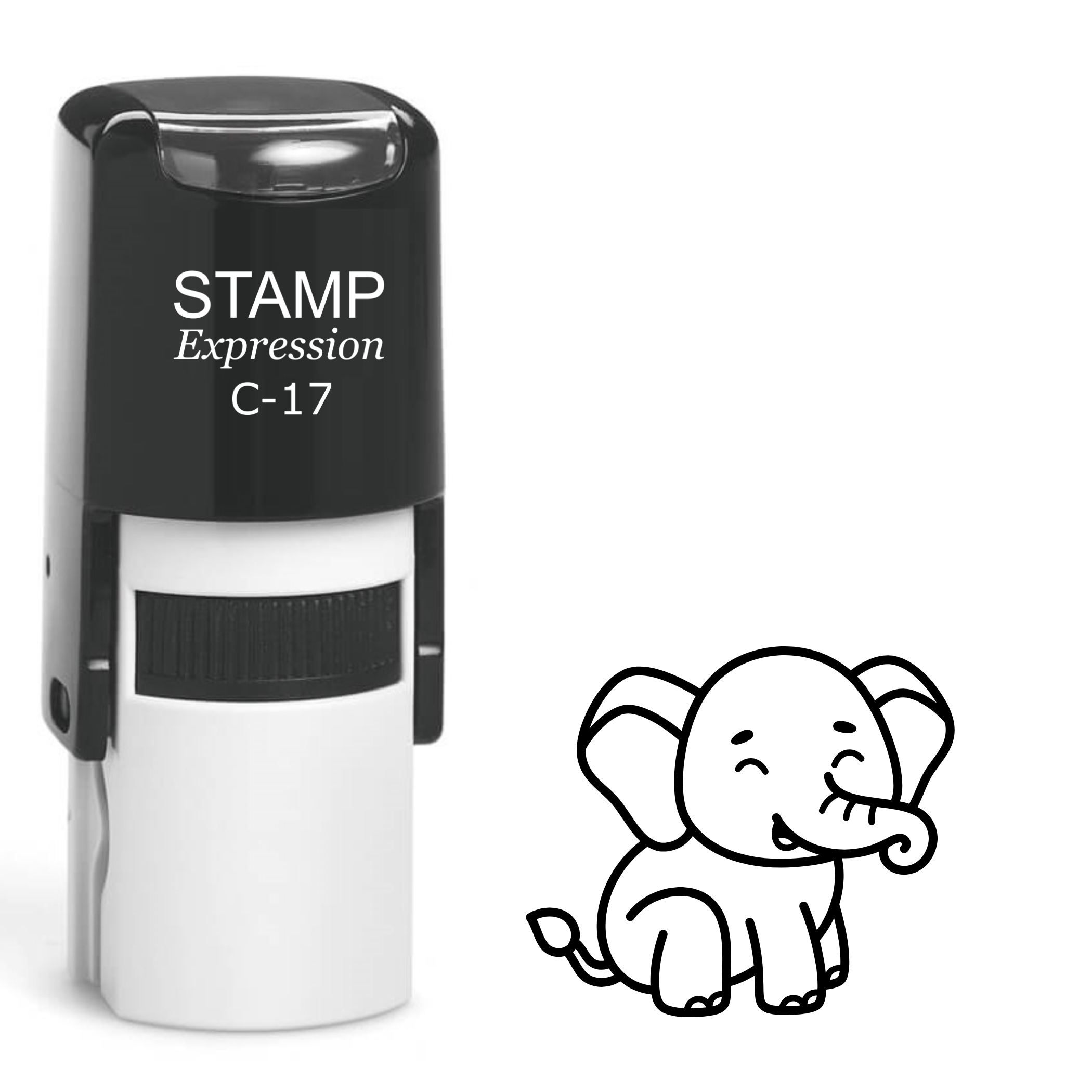 Elephant Self Inking Rubber Stamp (SH-61992)