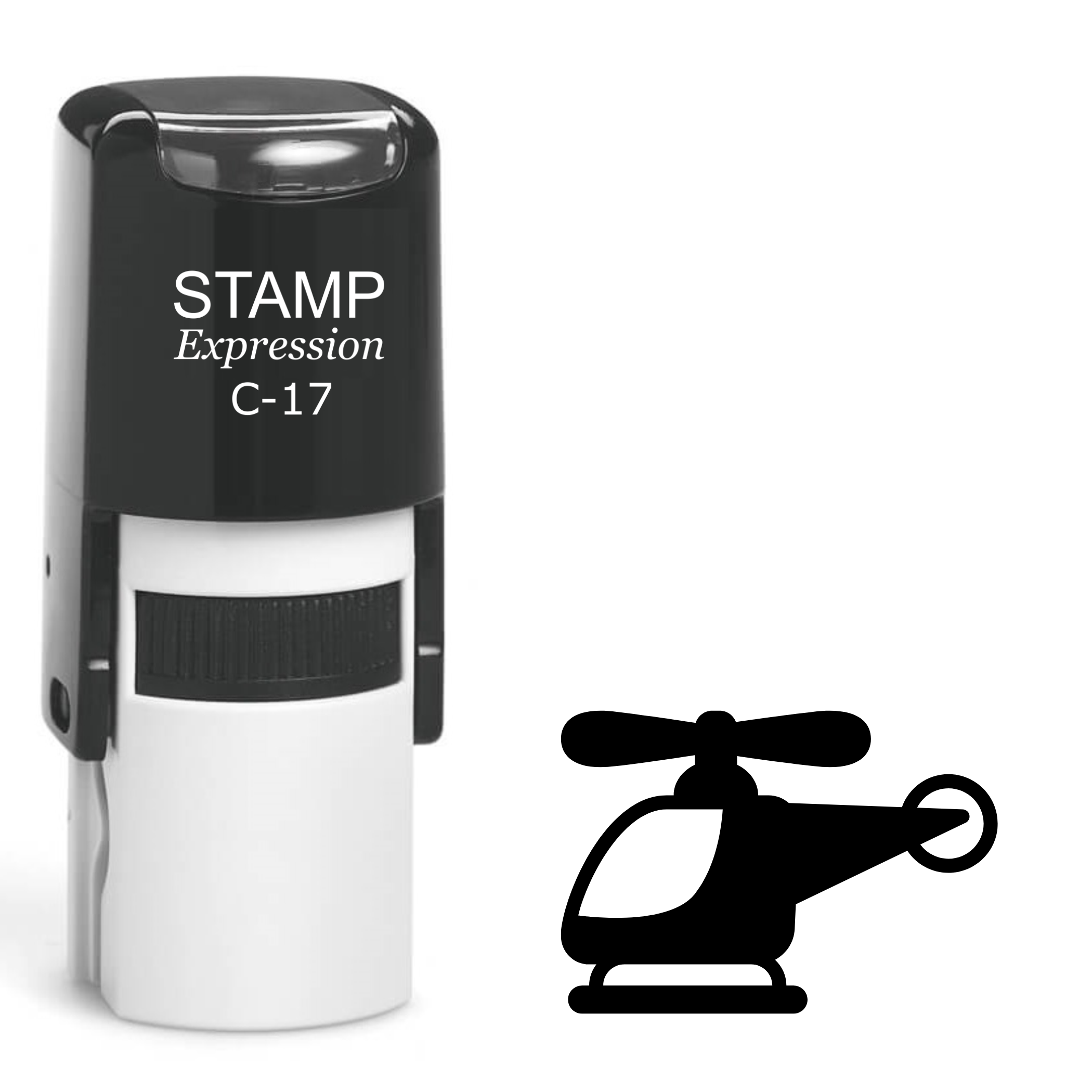 Helicopter Self Inking Rubber Stamp (SH-61994)