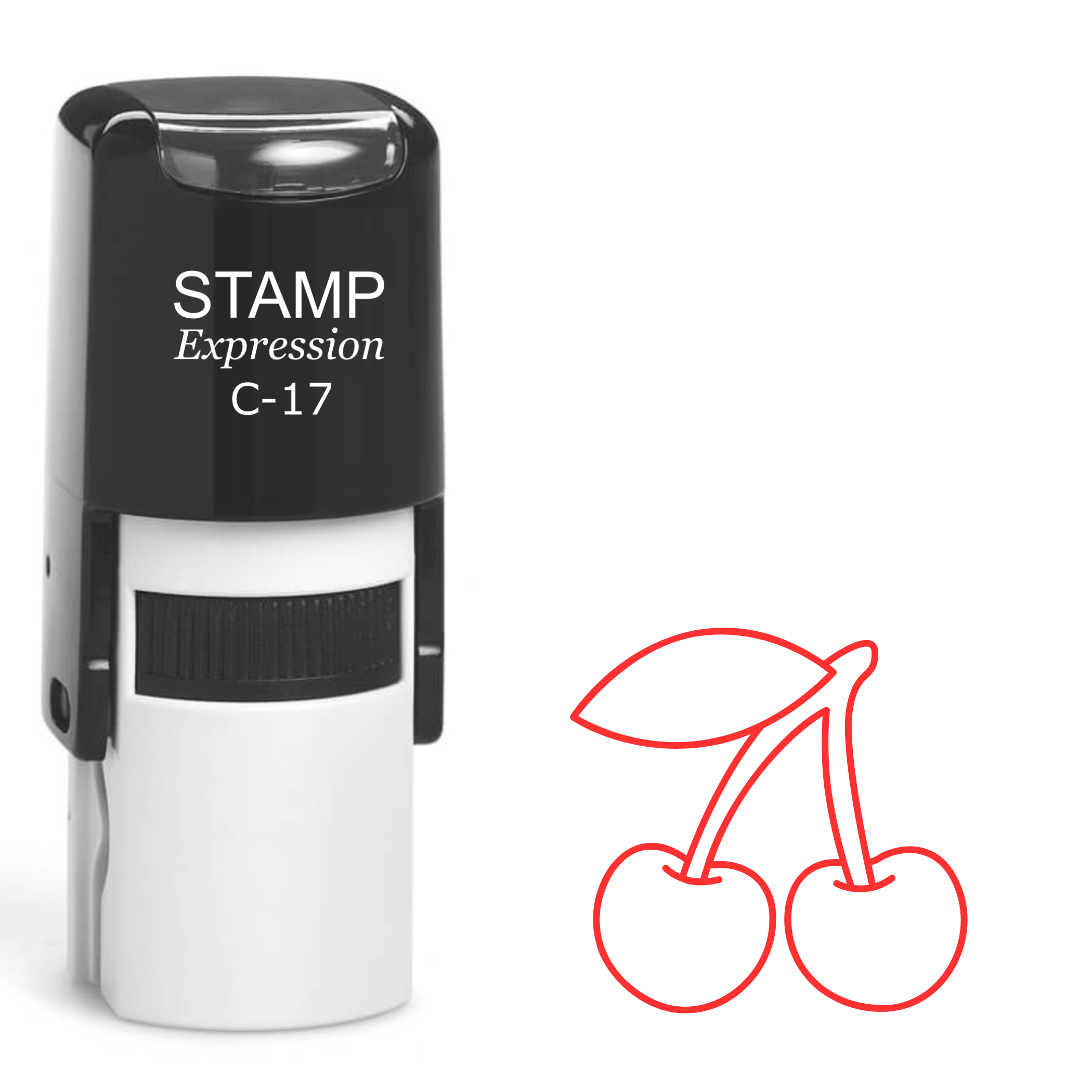 Red Cherries Self Inking Rubber Stamp (SH-61996)