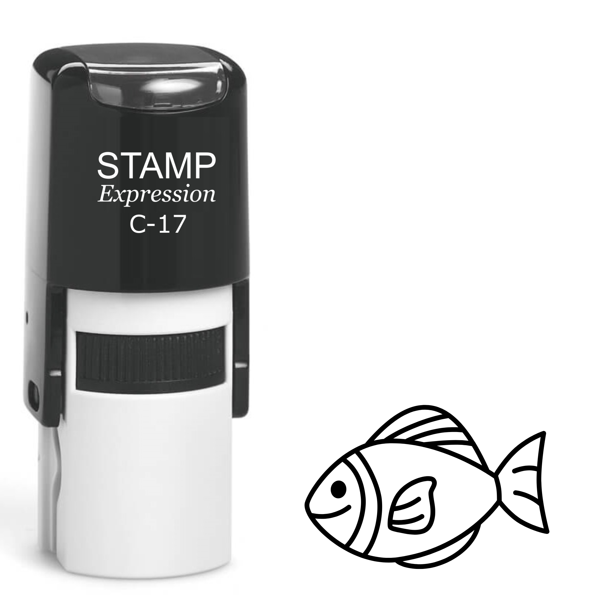 Fish Self Inking Rubber Stamp (SH-61999)