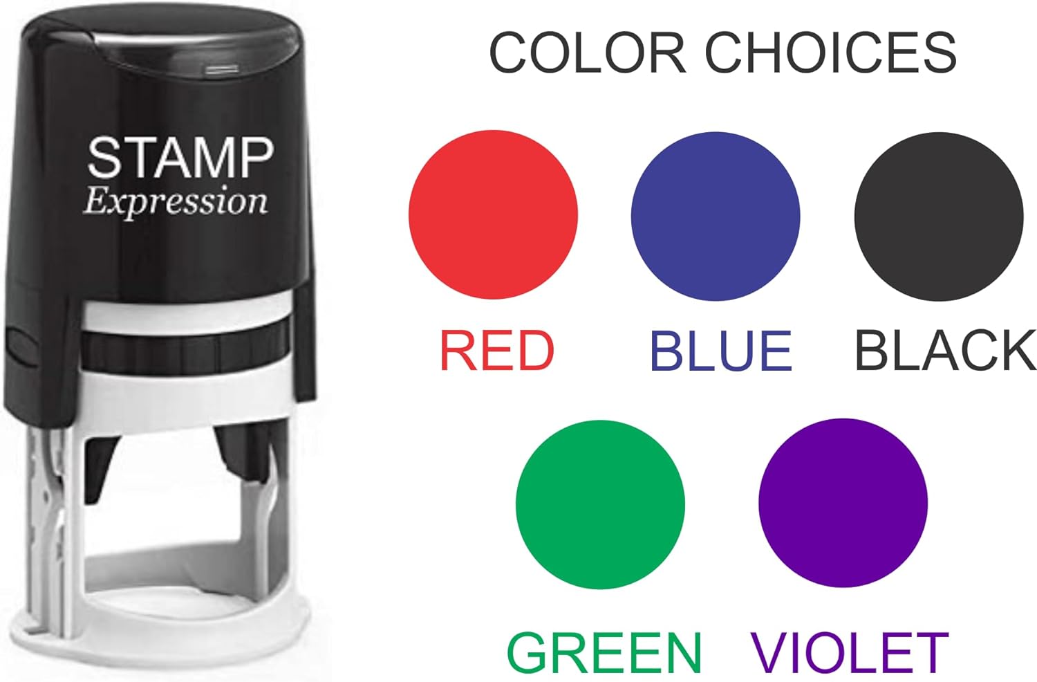 Geometric Custom Return Address Stamp - Self Inking. Personalized Rubber Stamp with Lines of Text (SH-4276)