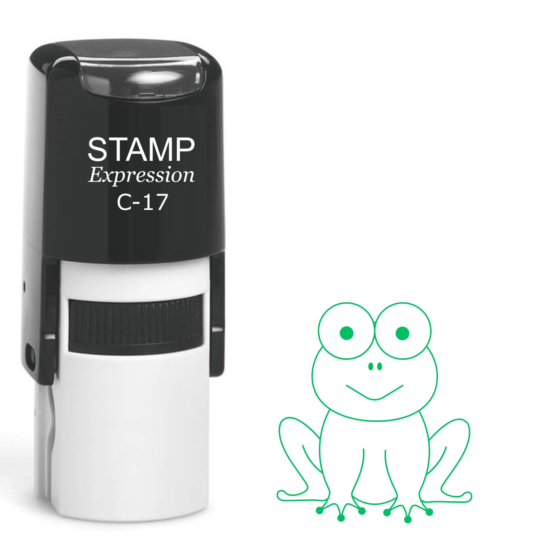 Cute Frog Self Inking Rubber Stamp (SH-62020)