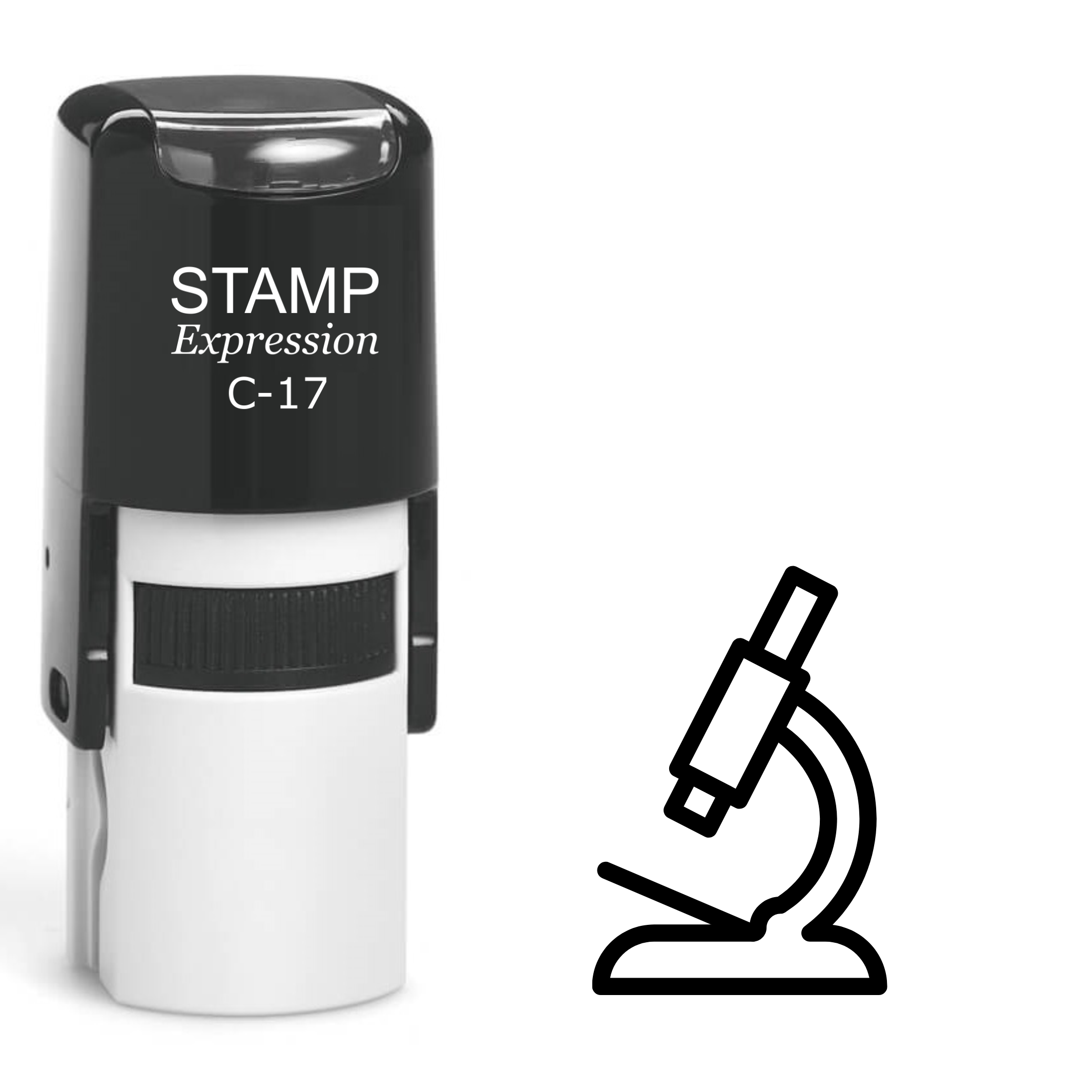 Microscope Self Inking Rubber Stamp (SH-62042)