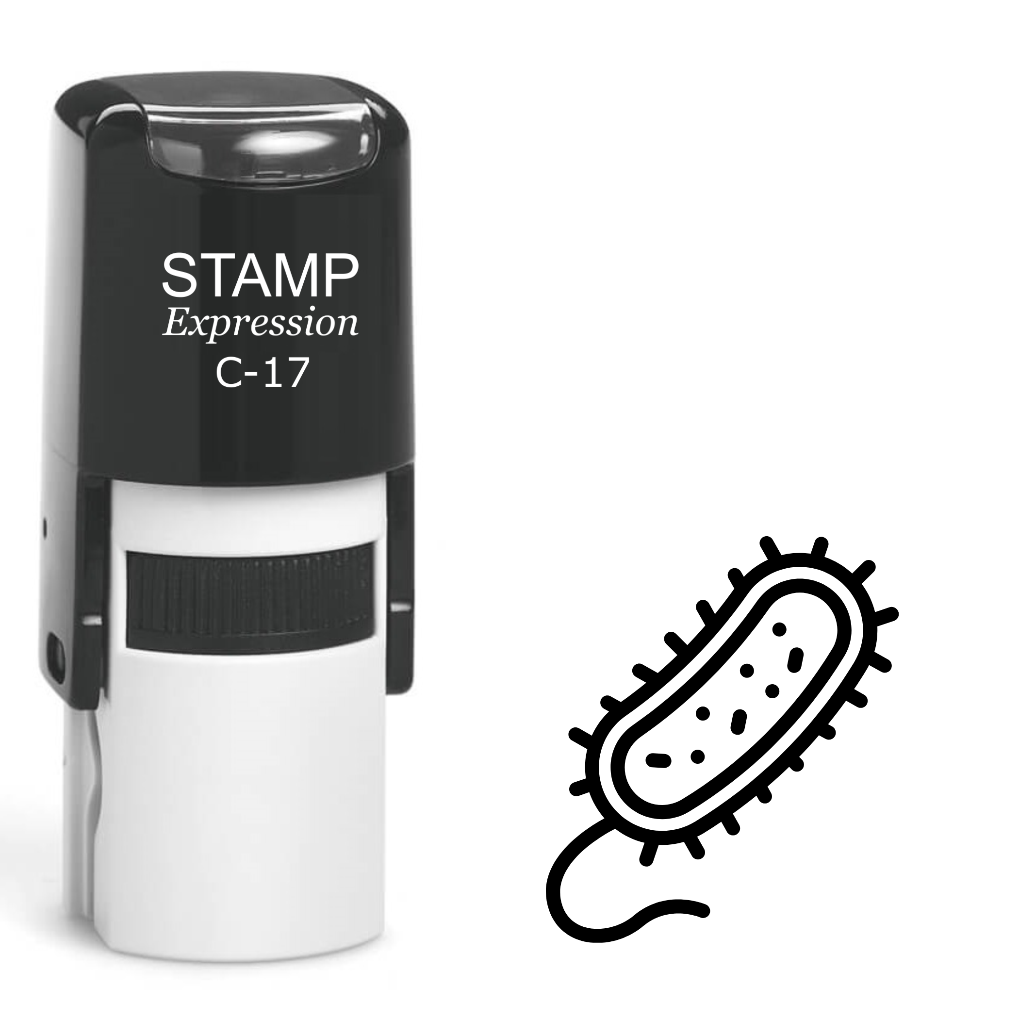 Bacteria Self Inking Rubber Stamp (SH-62044)