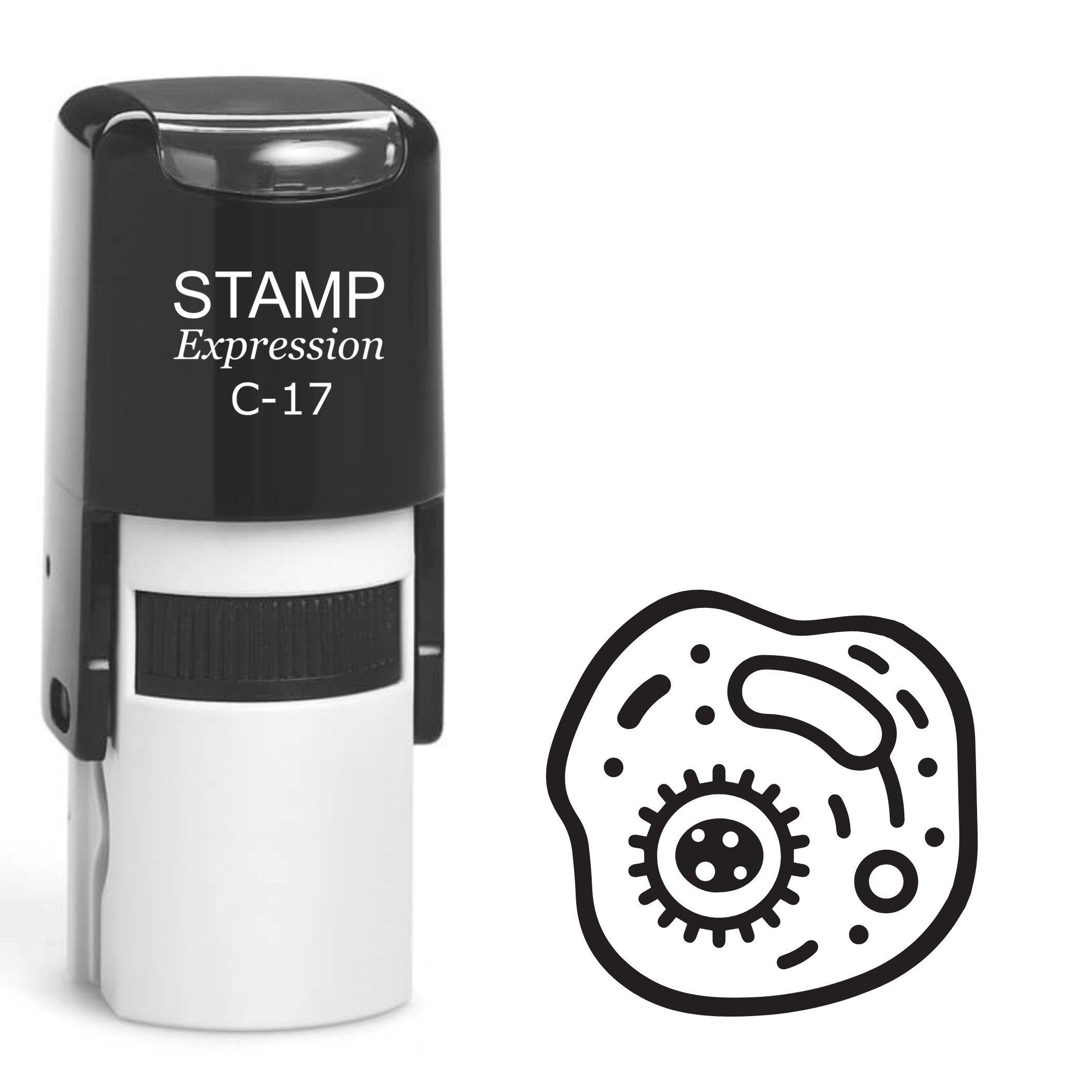 Cell With Organelles Self Inking Rubber Stamp (SH-62045)
