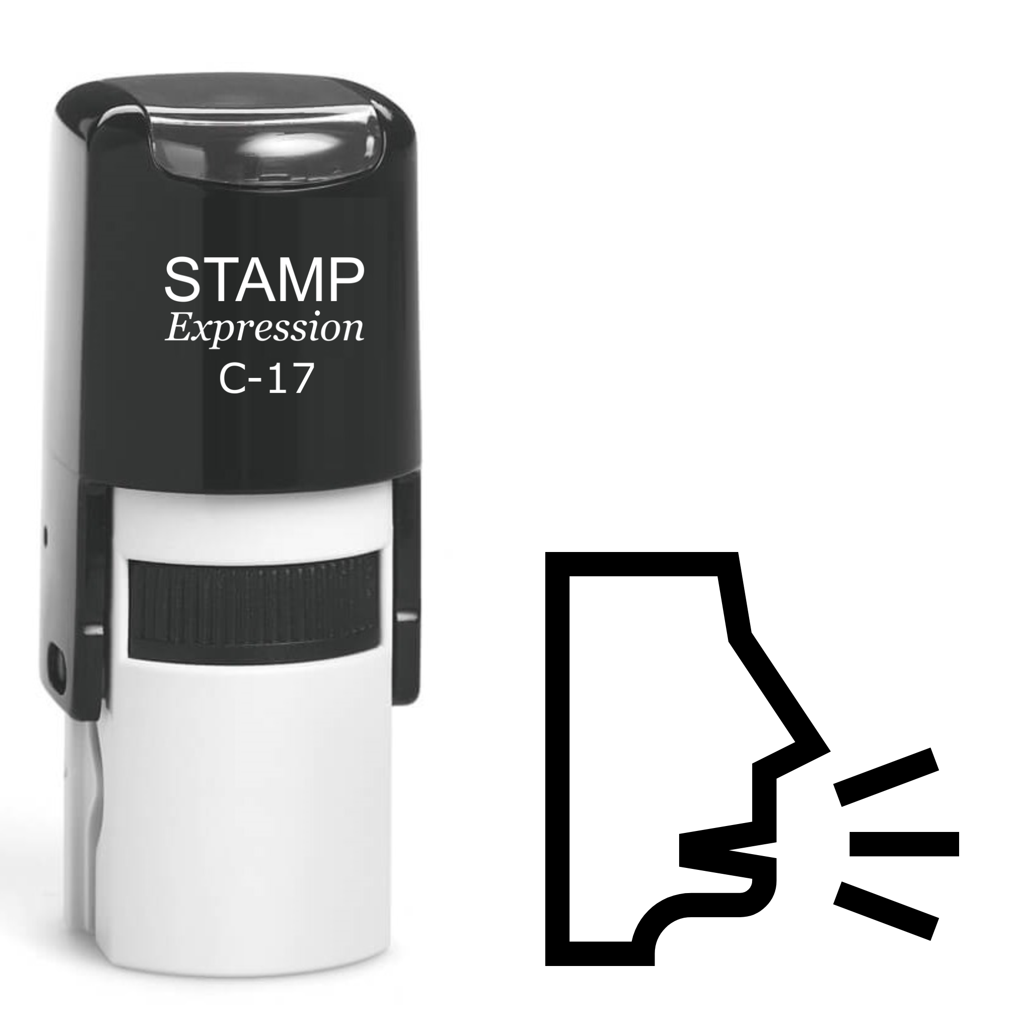 Person Coughing Self Inking Rubber Stamp (SH-62050)