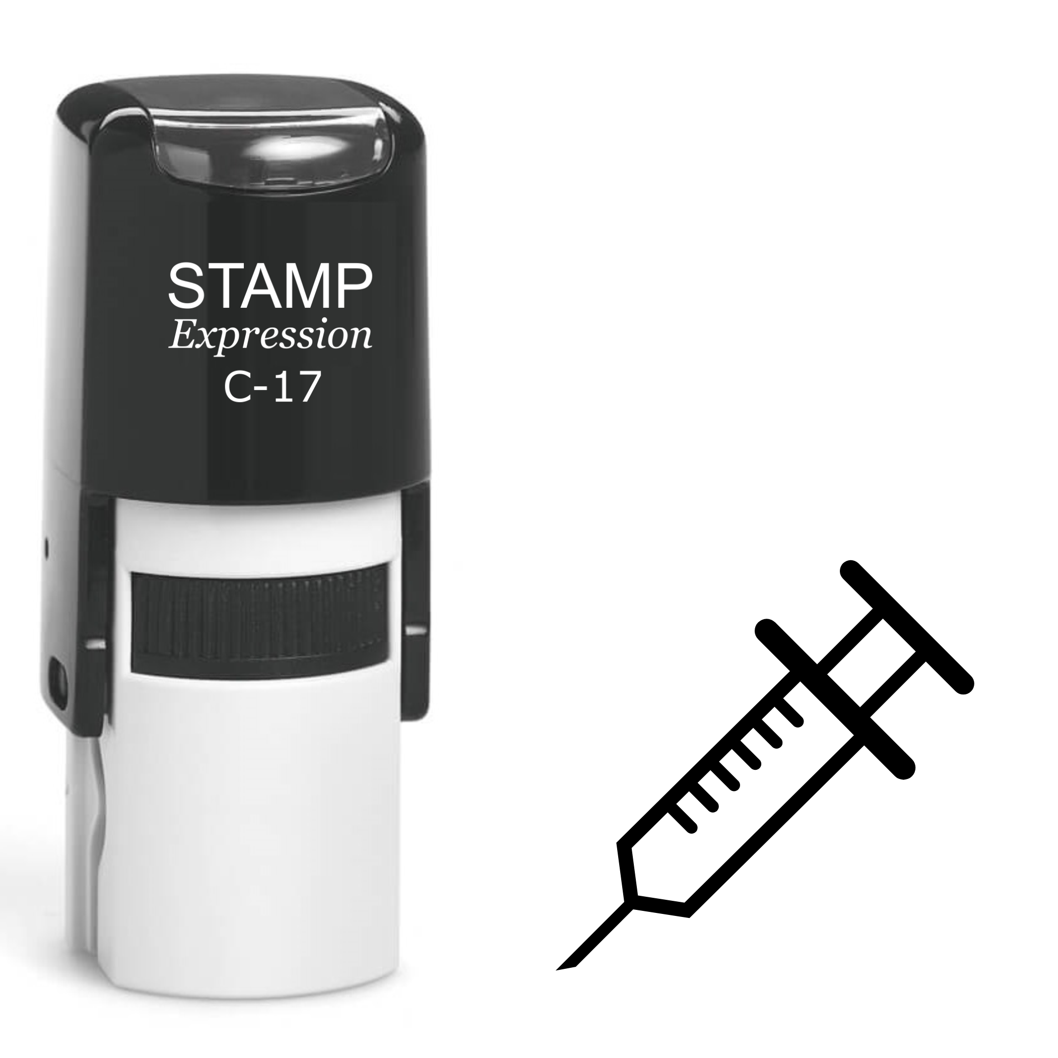 Syringe Self Inking Rubber Stamp (SH-62051)
