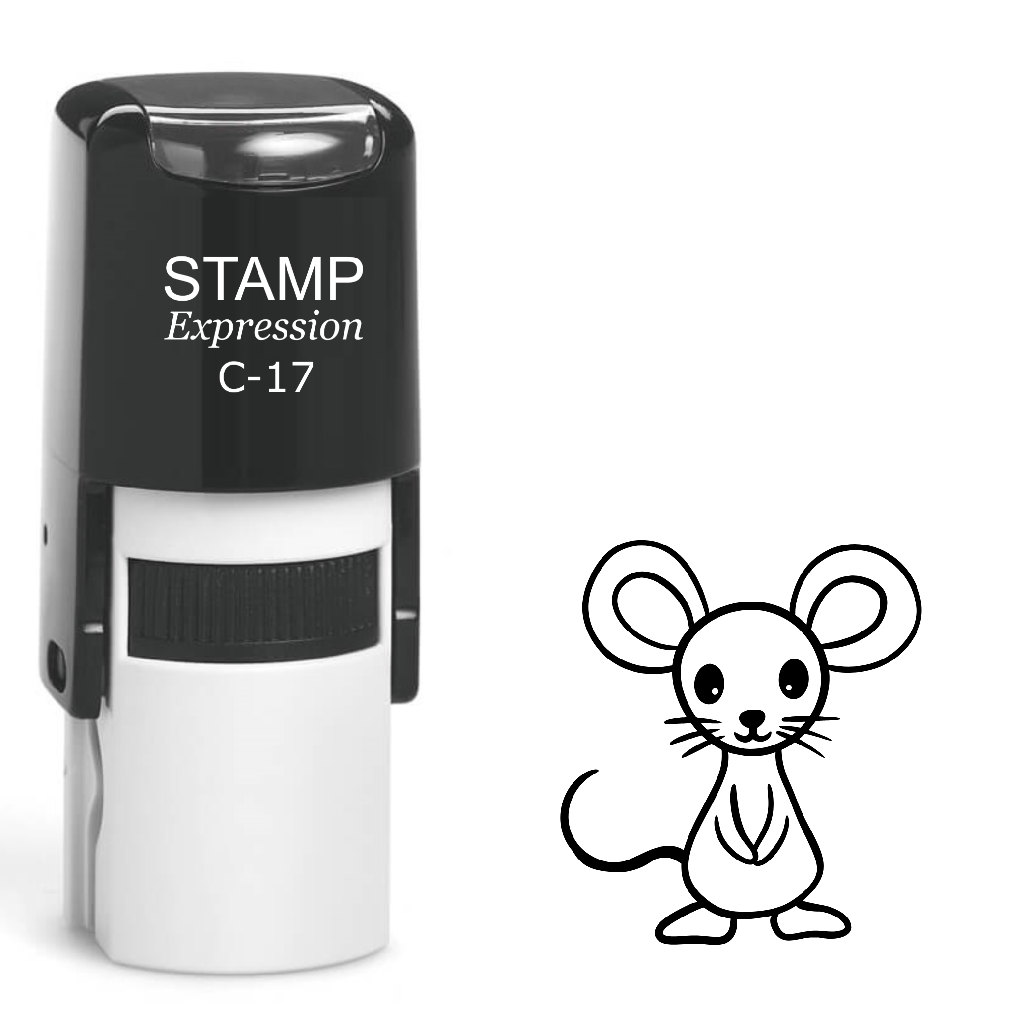 Cute Mouse Self Inking Rubber Stamp (SH-62059)