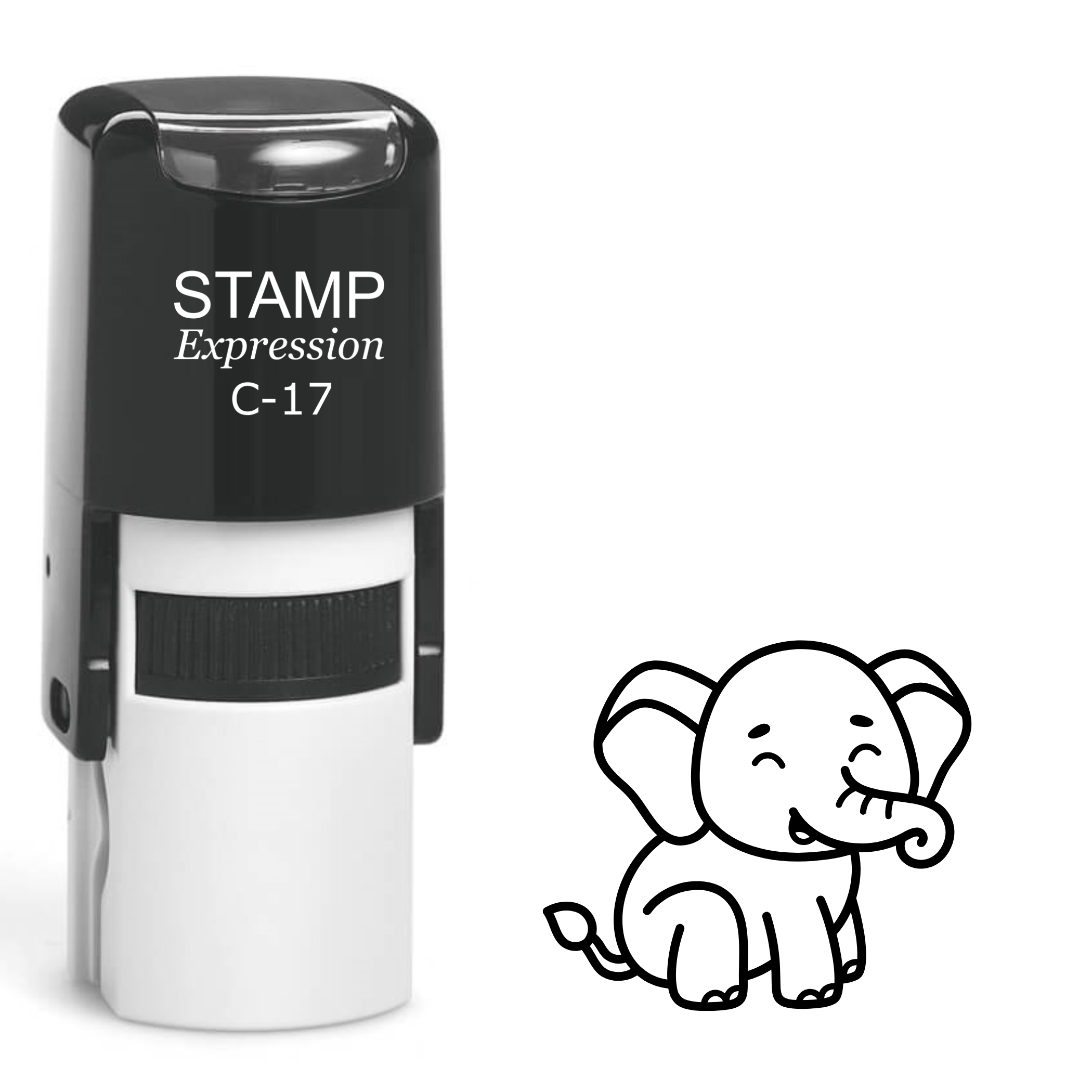 Cute Elephant Self Inking Rubber Stamp (SH-62062)