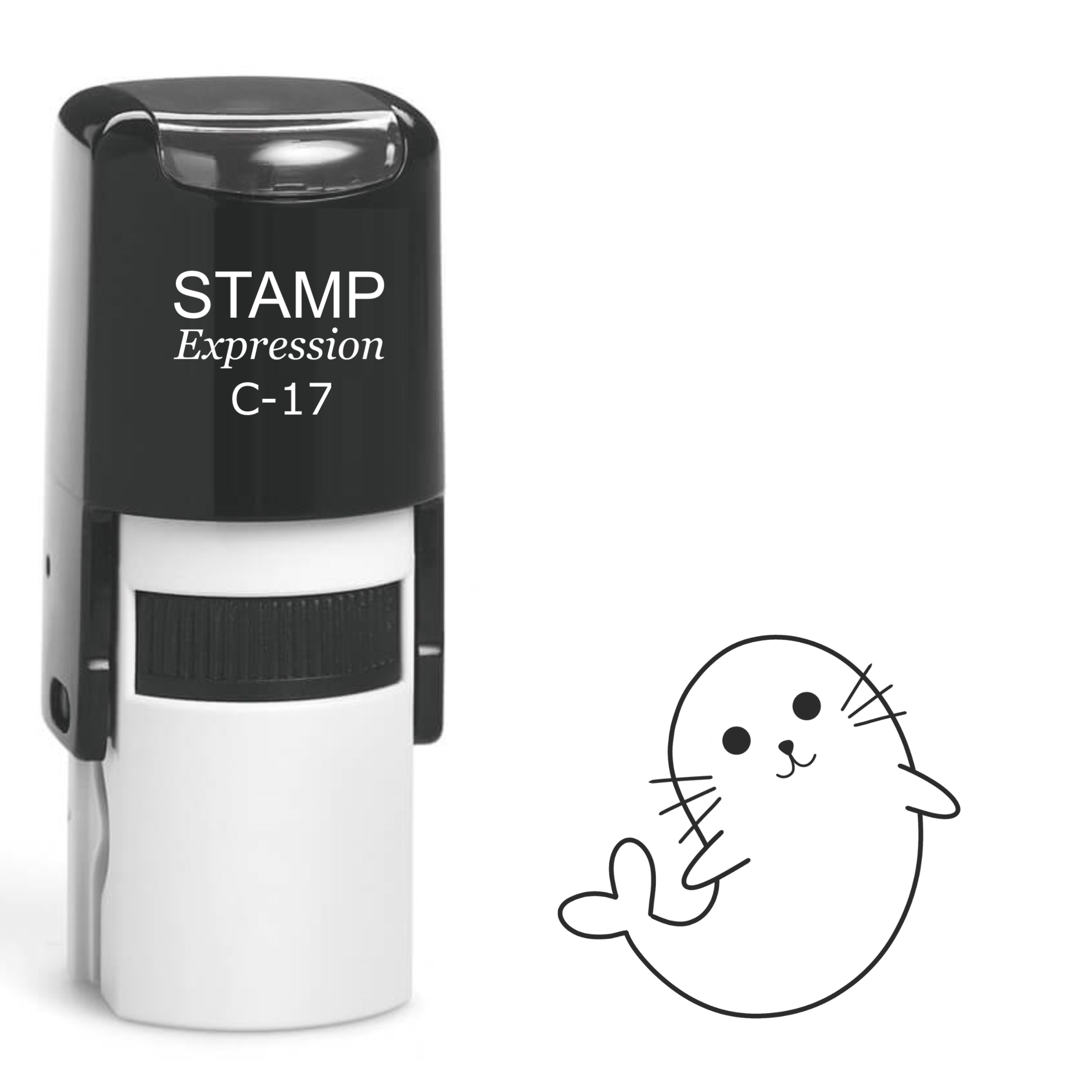 Cute Baby Seal Self Inking Rubber Stamp (SH-62069)